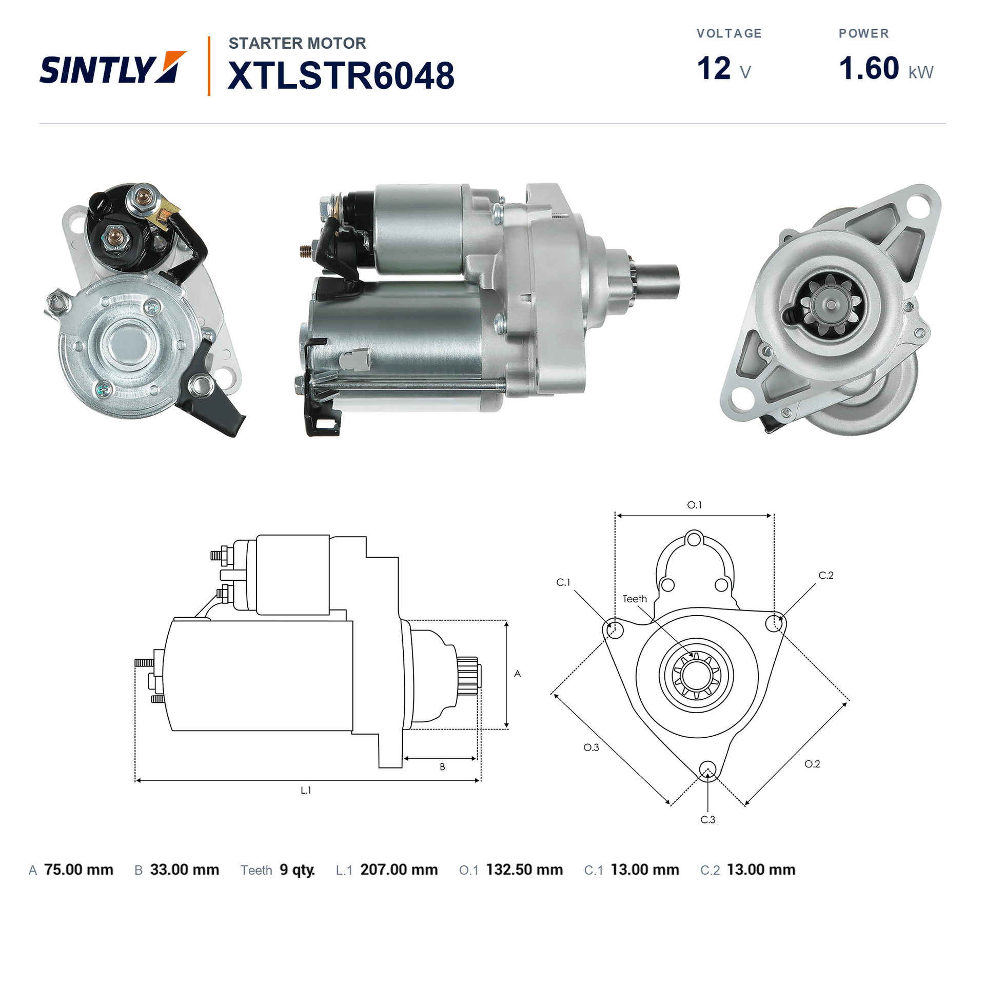 Starter XTLSTR6048
