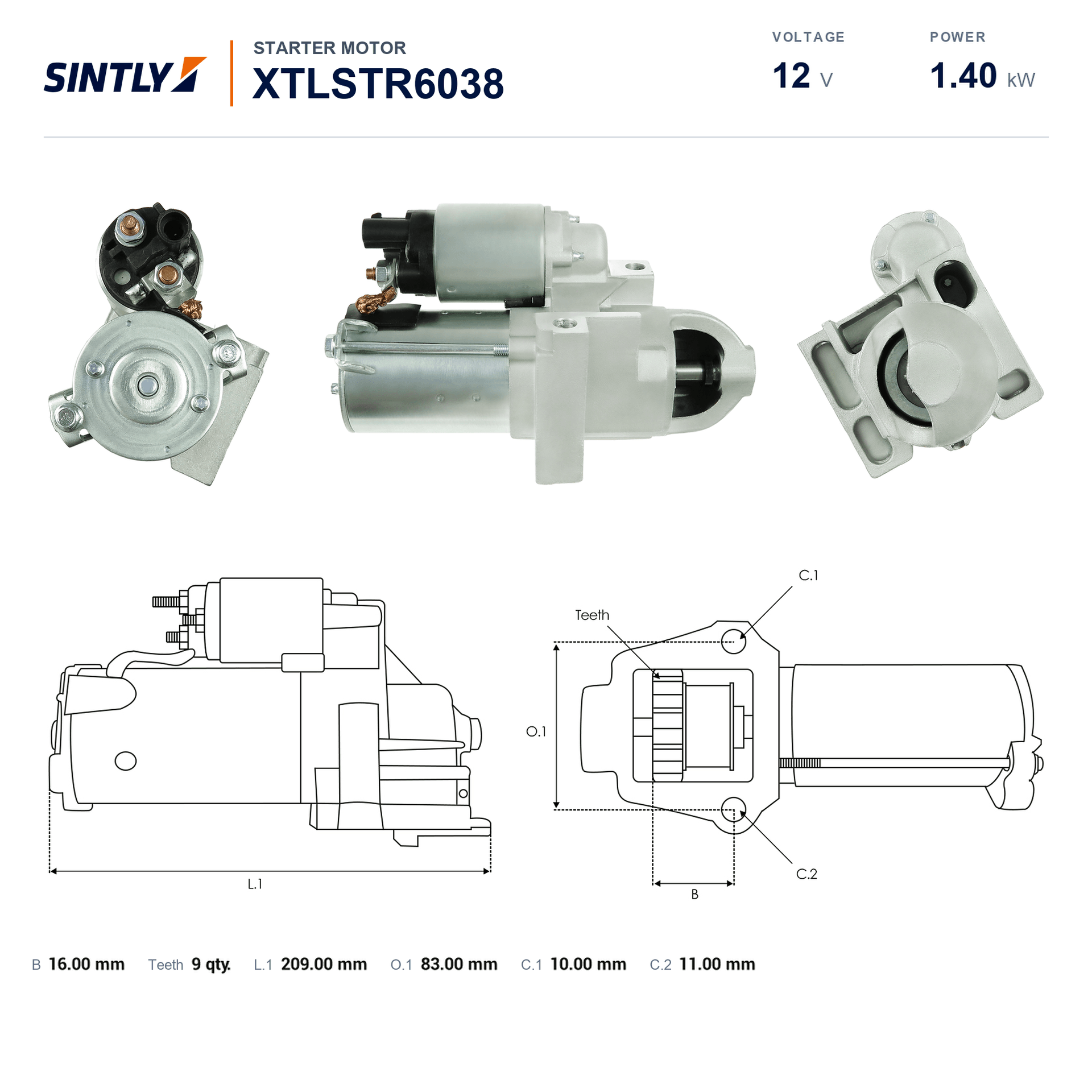 Starter XTLSTR6038