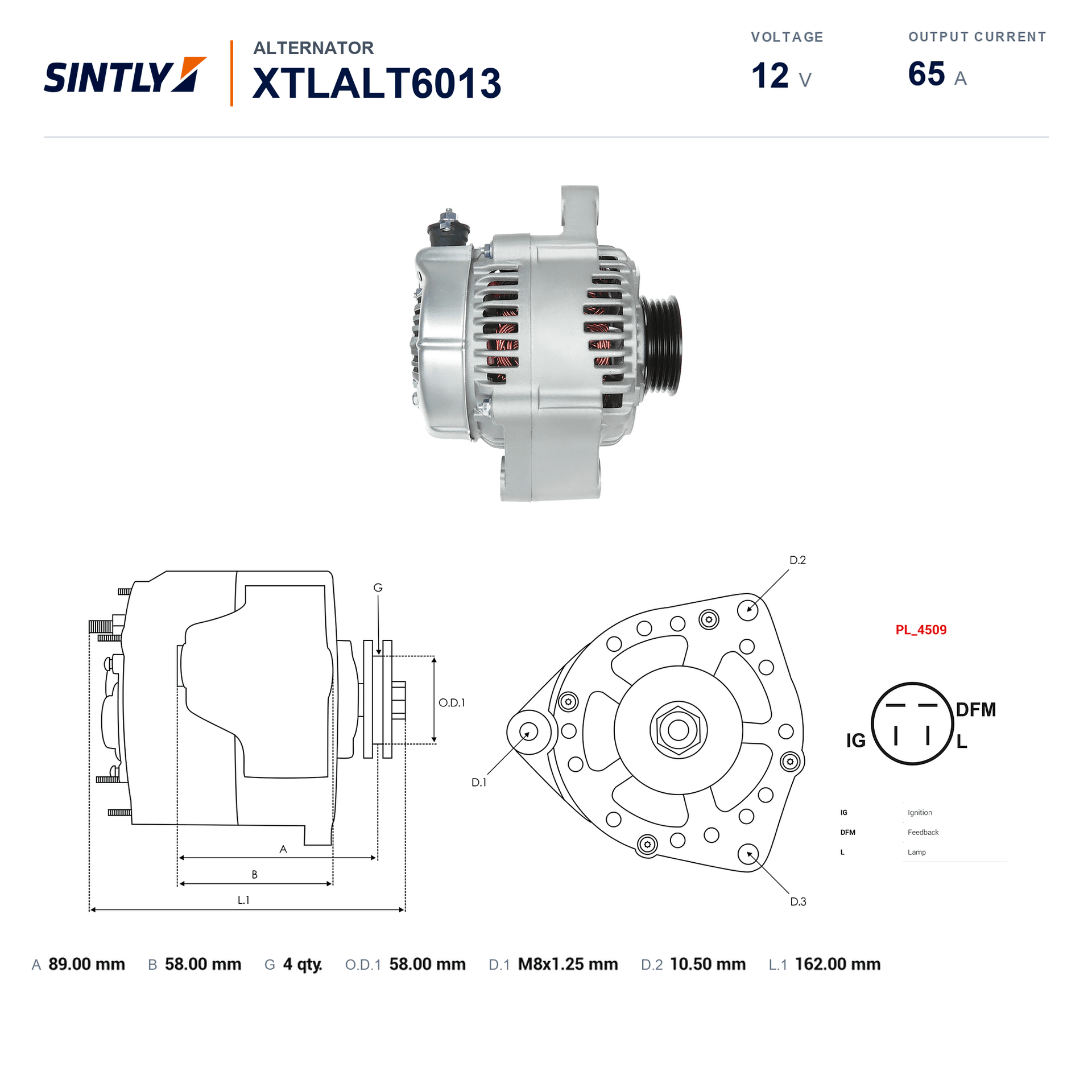 Alternator XTLALT6013
