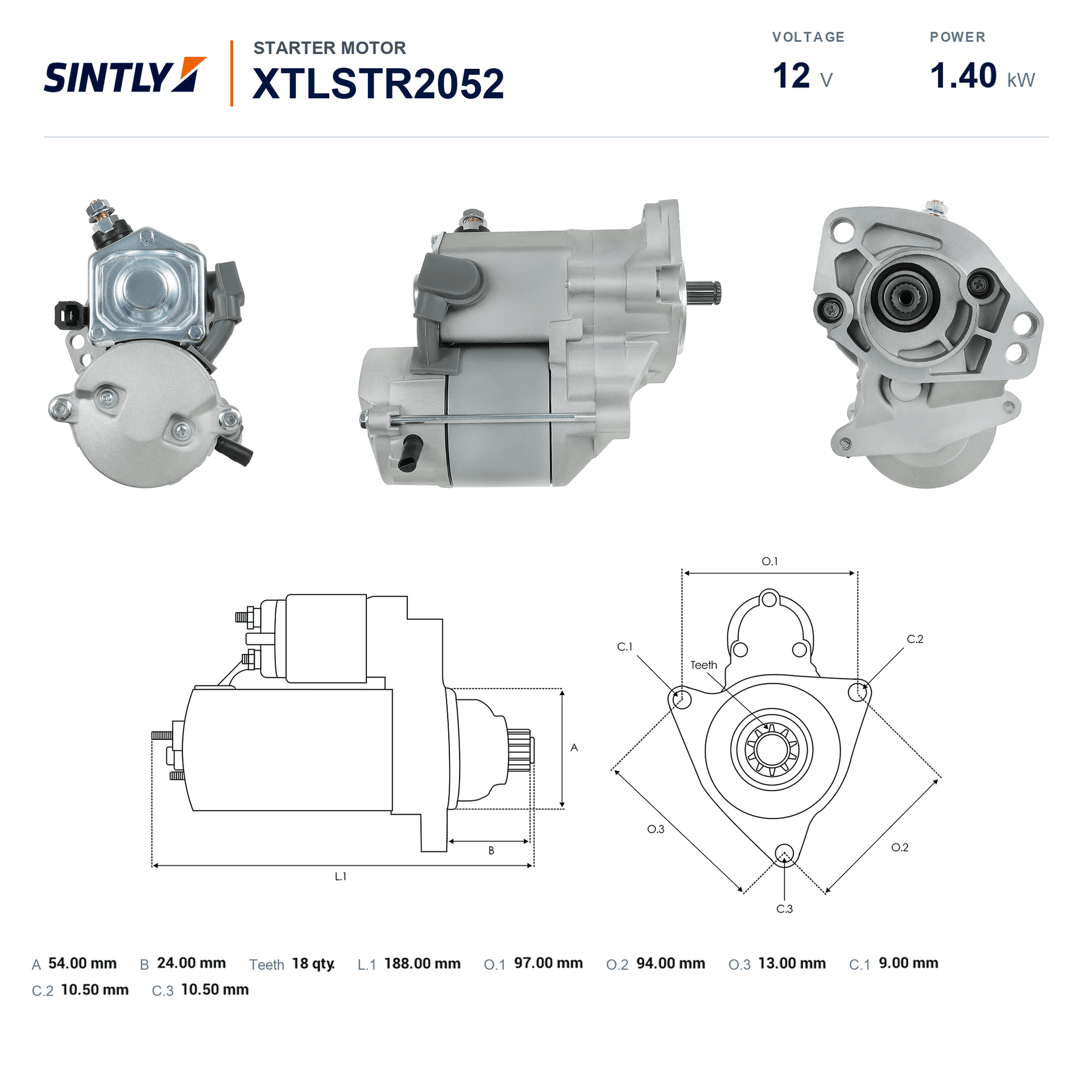 Starter XTLSTR2052