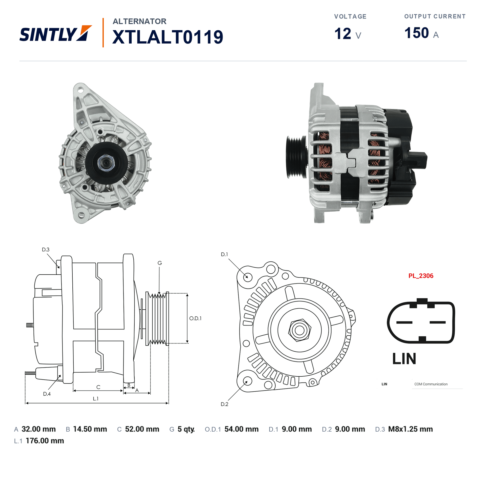 Alternator XTLALT0119