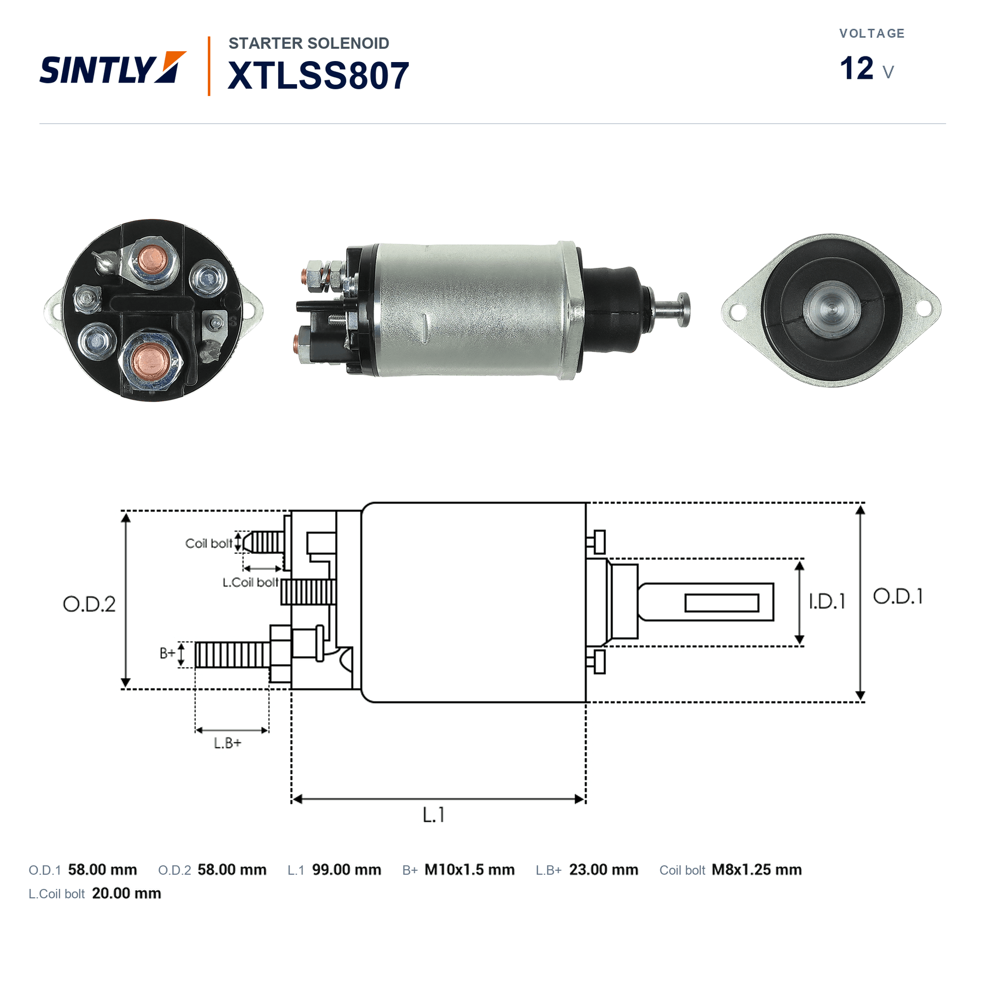 Starter Solenoid XTLSS807