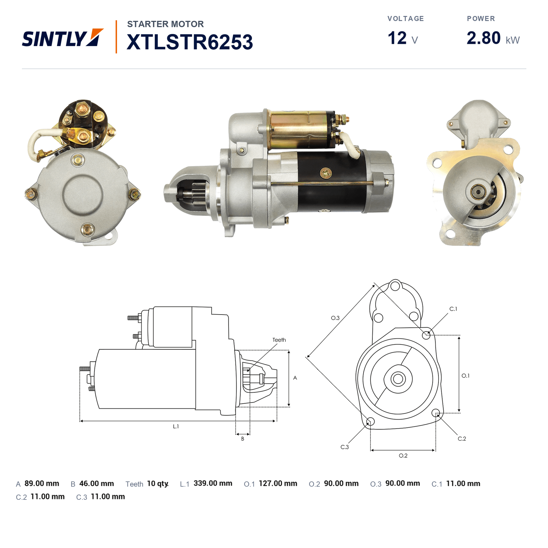 Motor de arranque XTLSTR6253