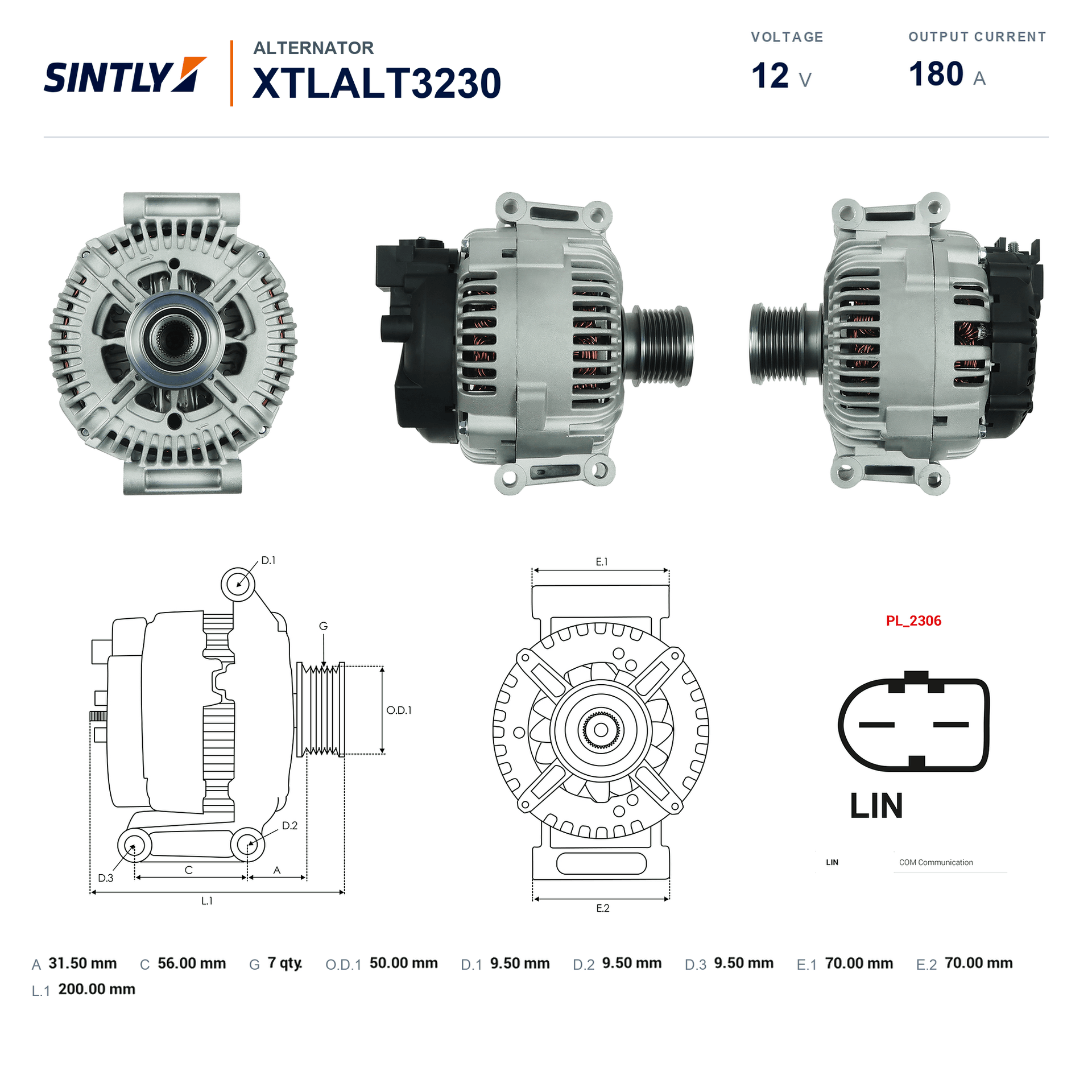 Alternator XTLALT3230