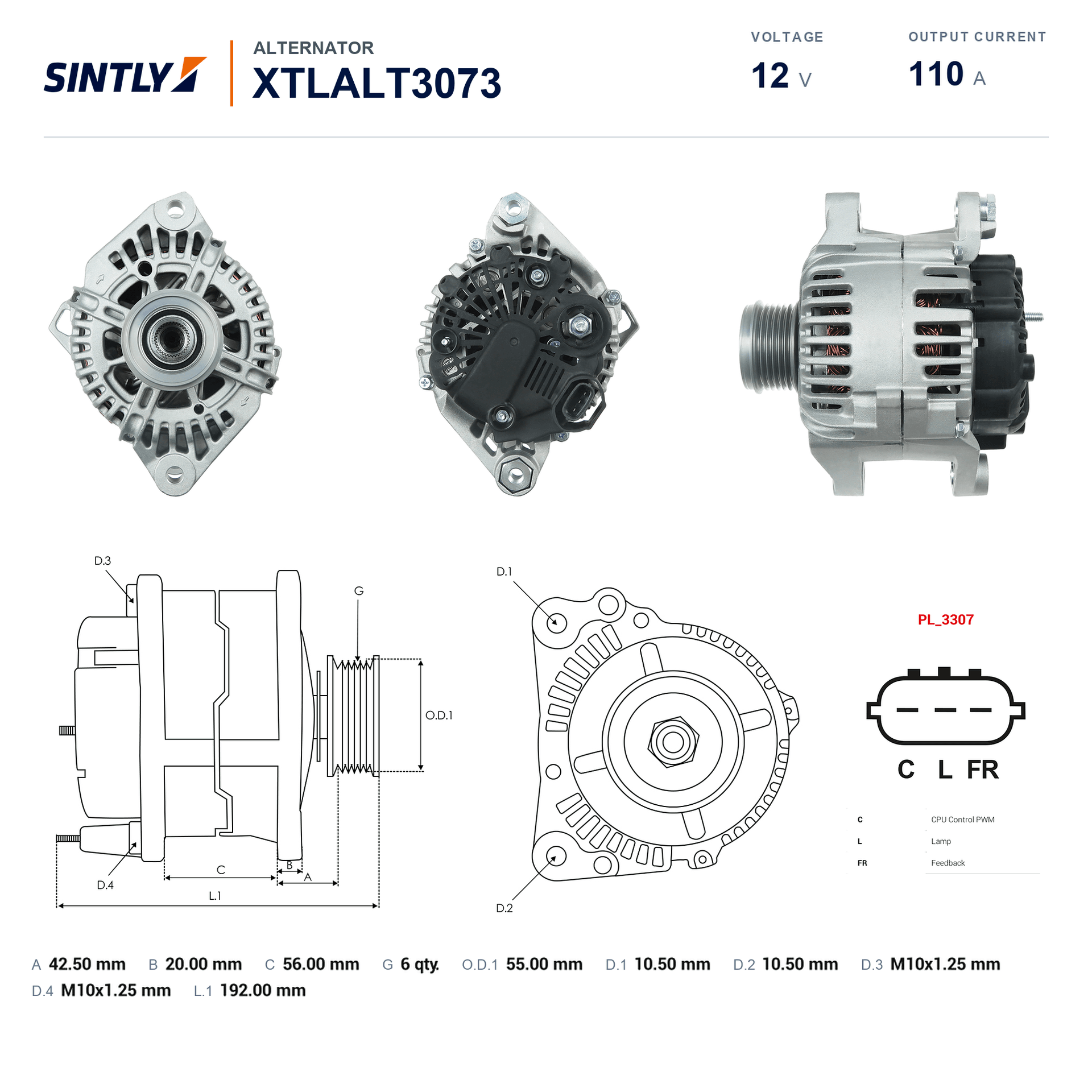 Alternator XTLALT3073