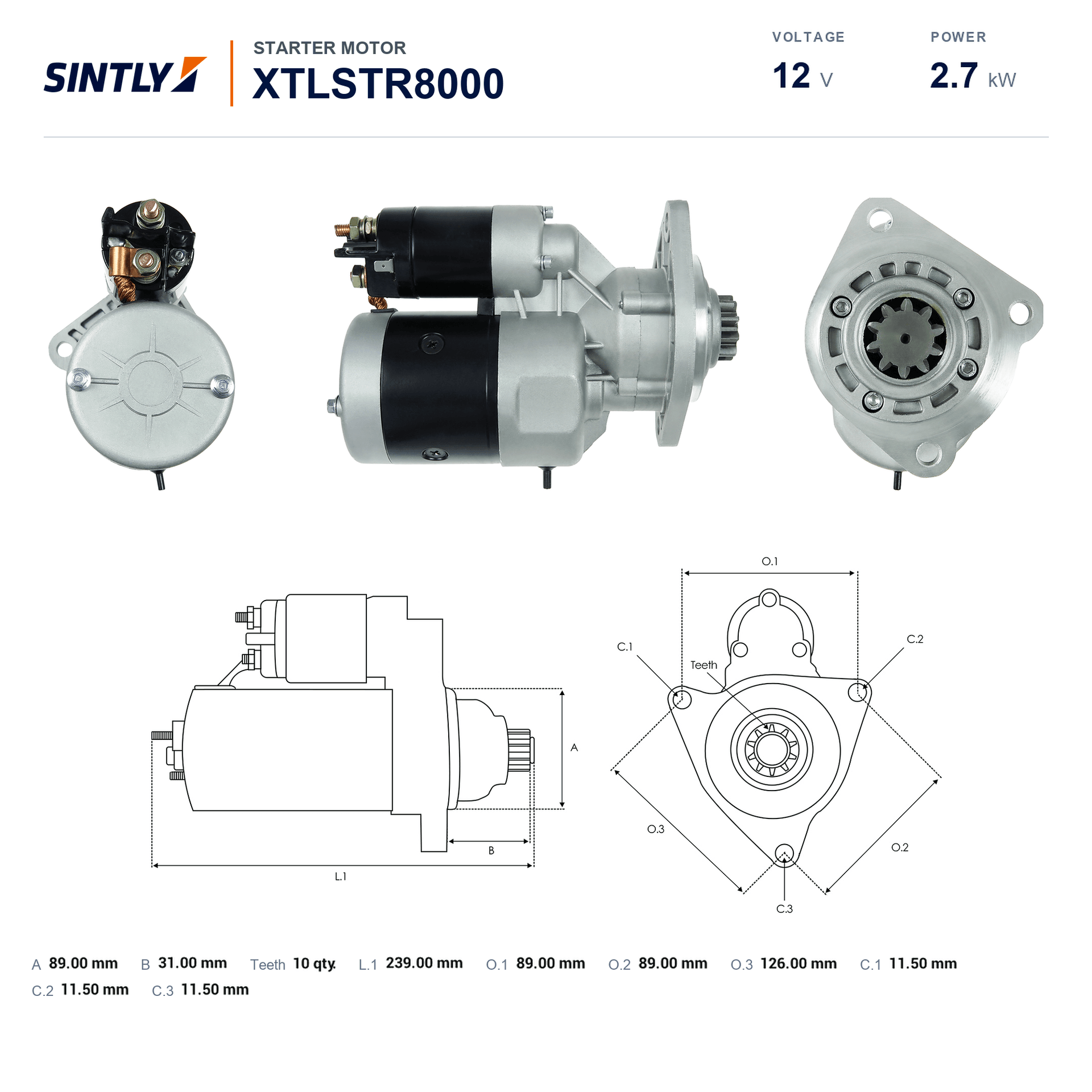 Starter XTLSTR8000