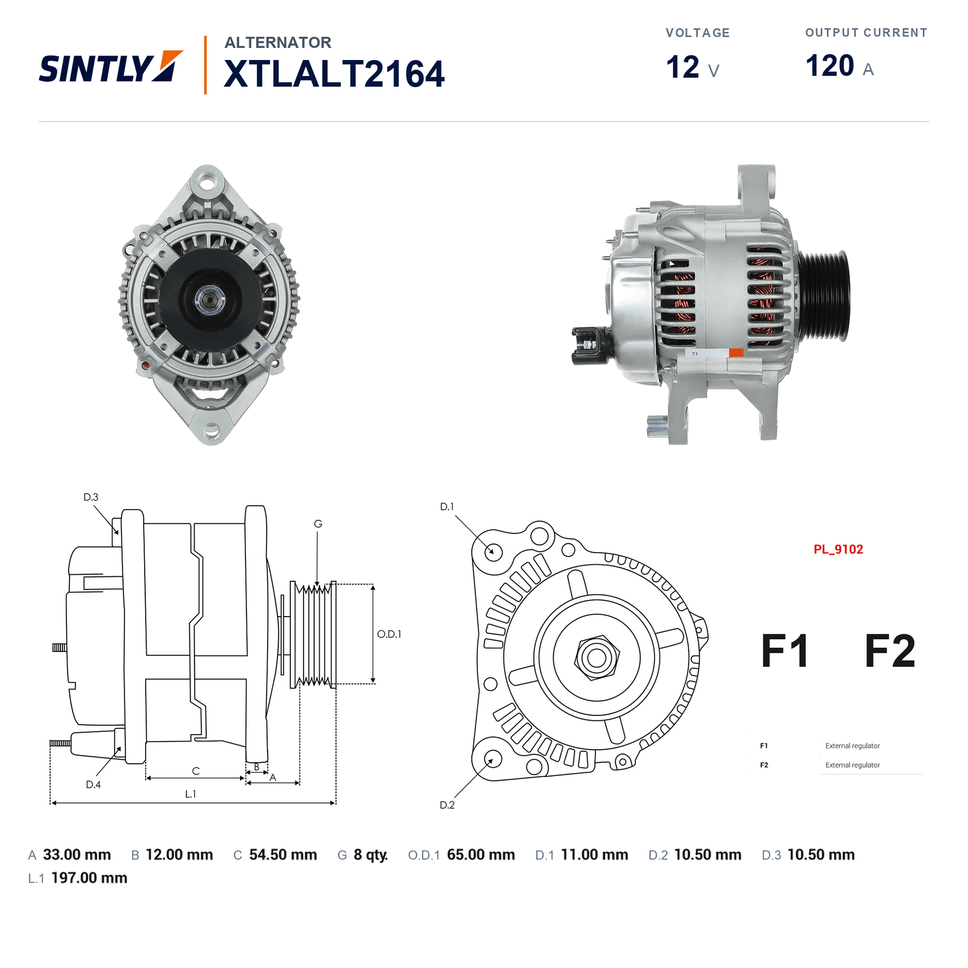 Alternator XTLALT2164