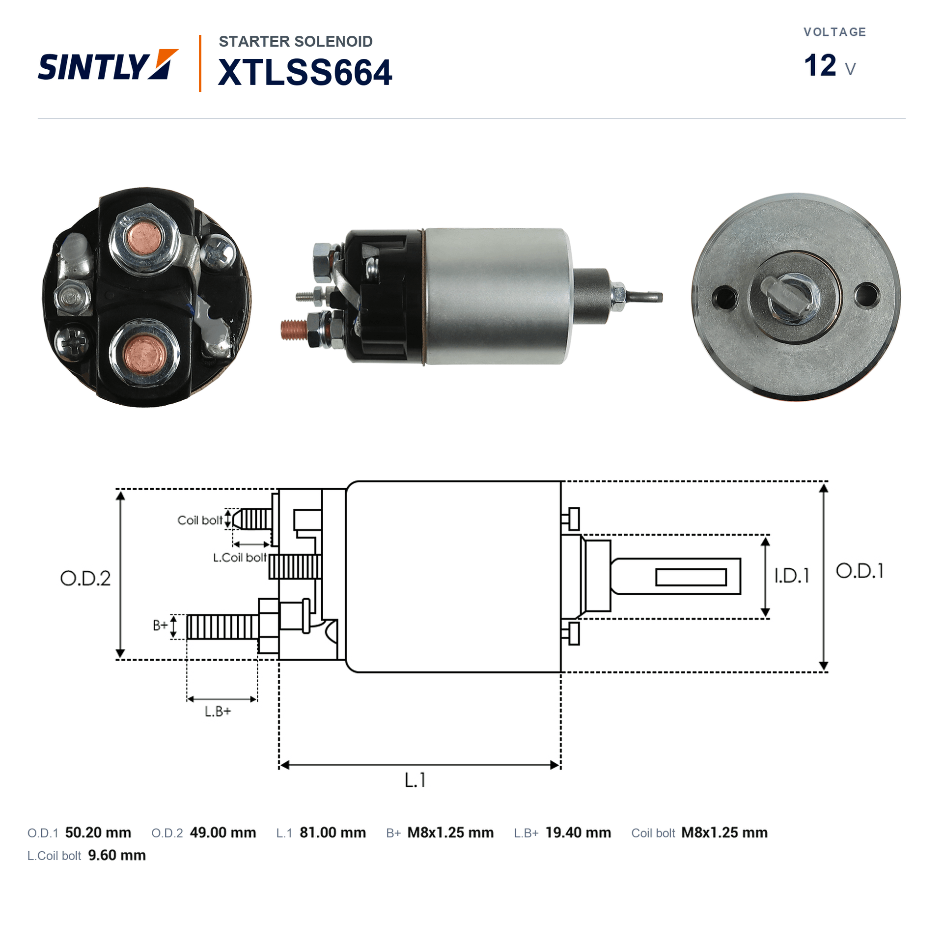 Starter Solenoid XTLSS664