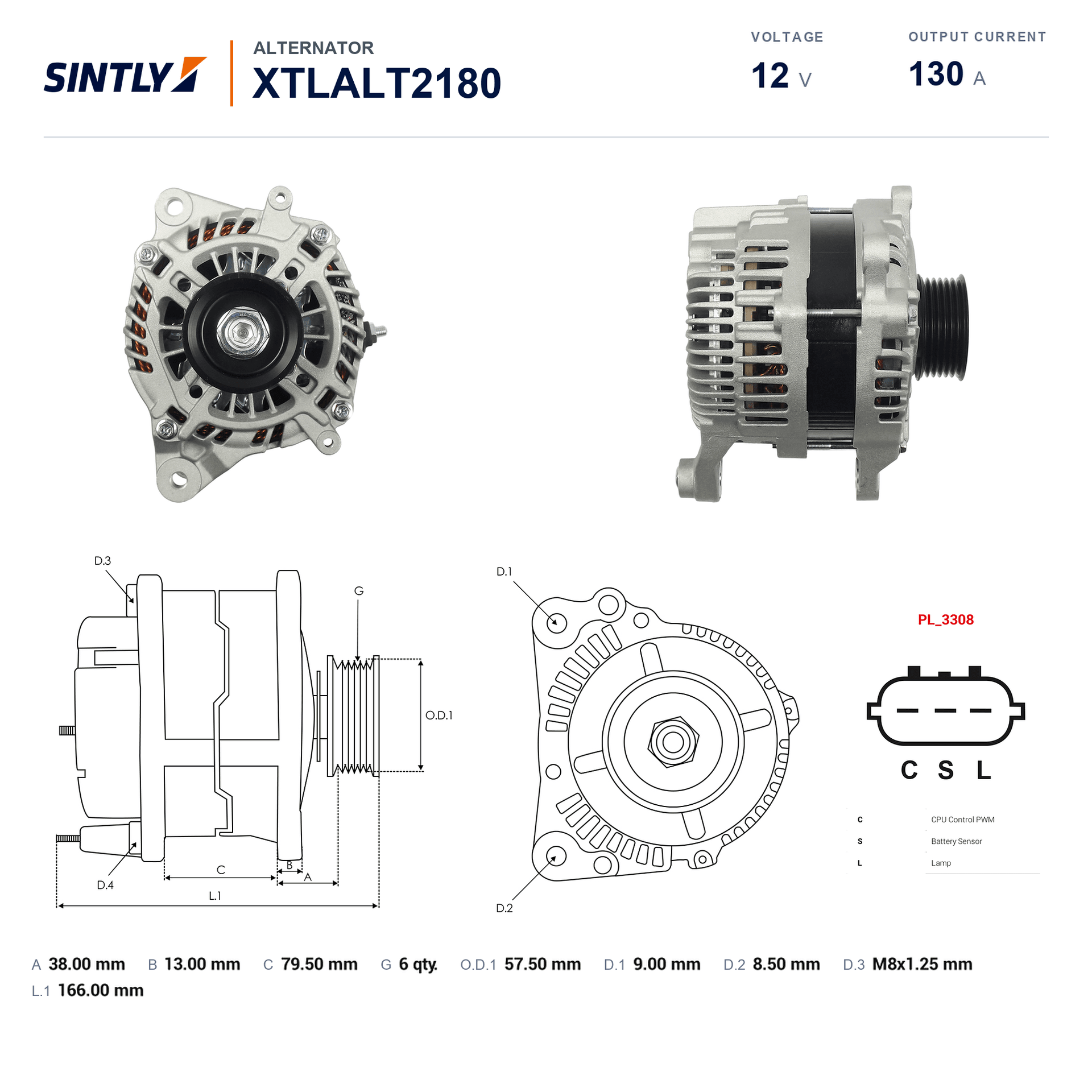 Alternator XTLALT2180