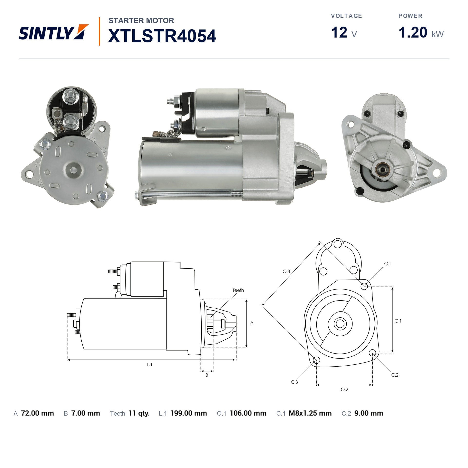 Starter XTLSTR4054