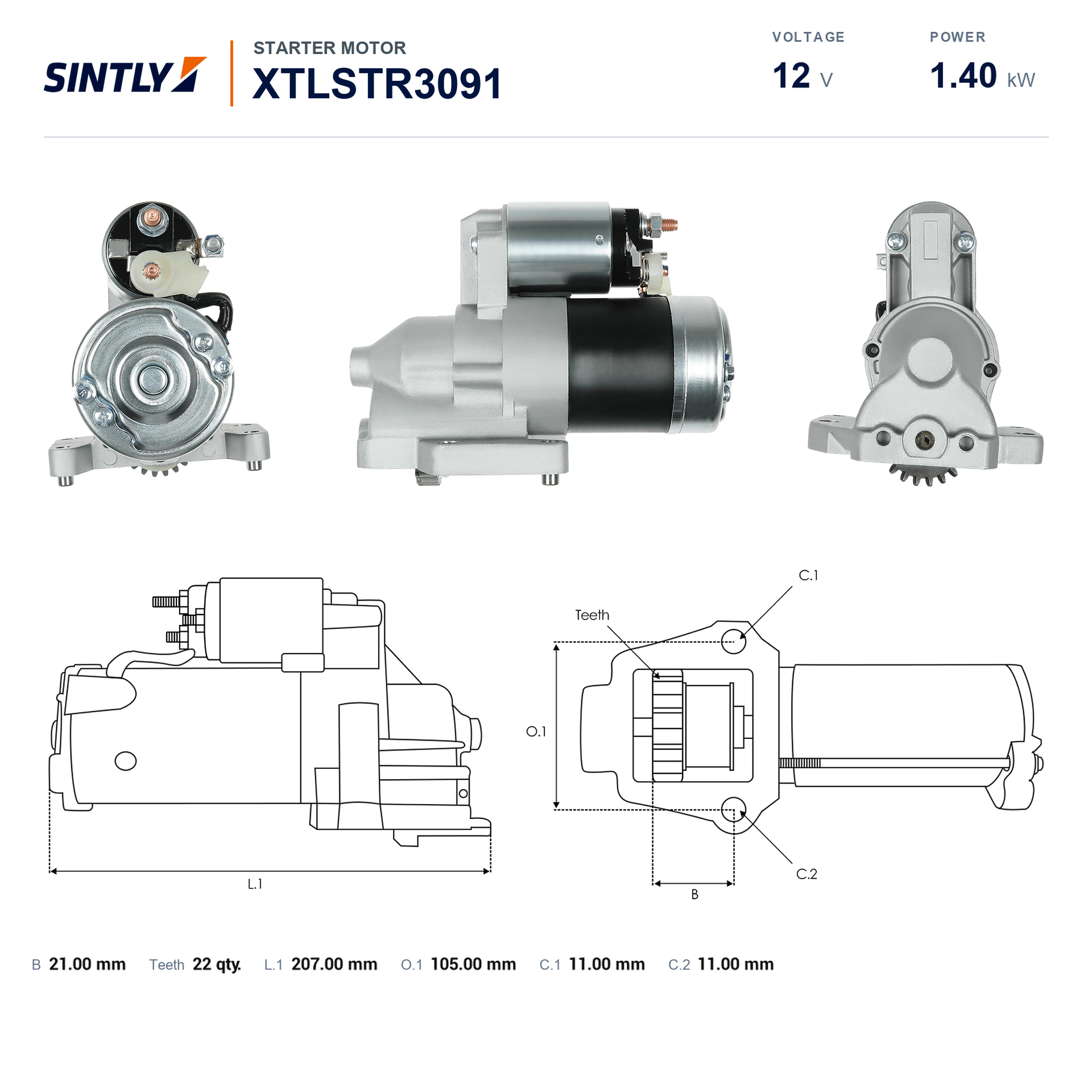 Starter XTLSTR3091