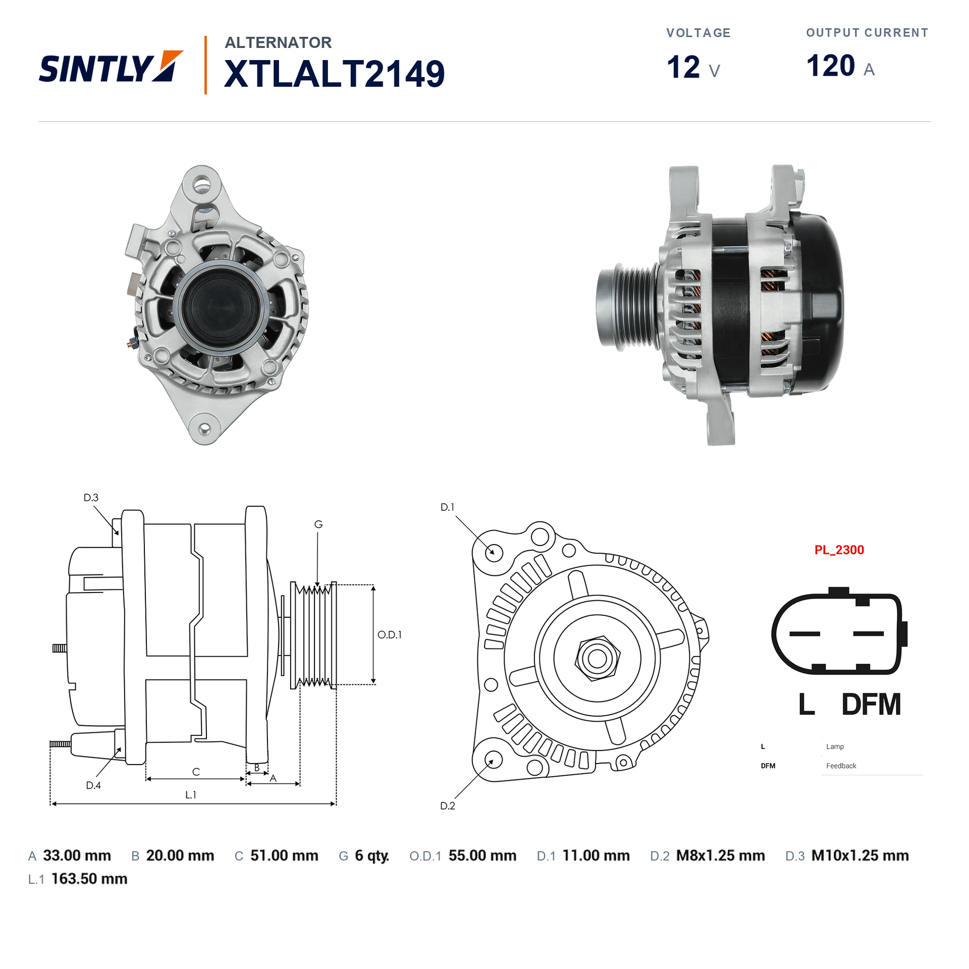 Alternator XTLALT2149