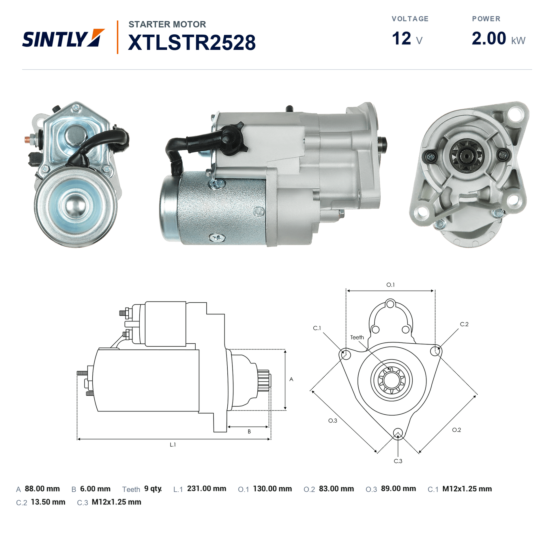 Starter XTLSTR2528