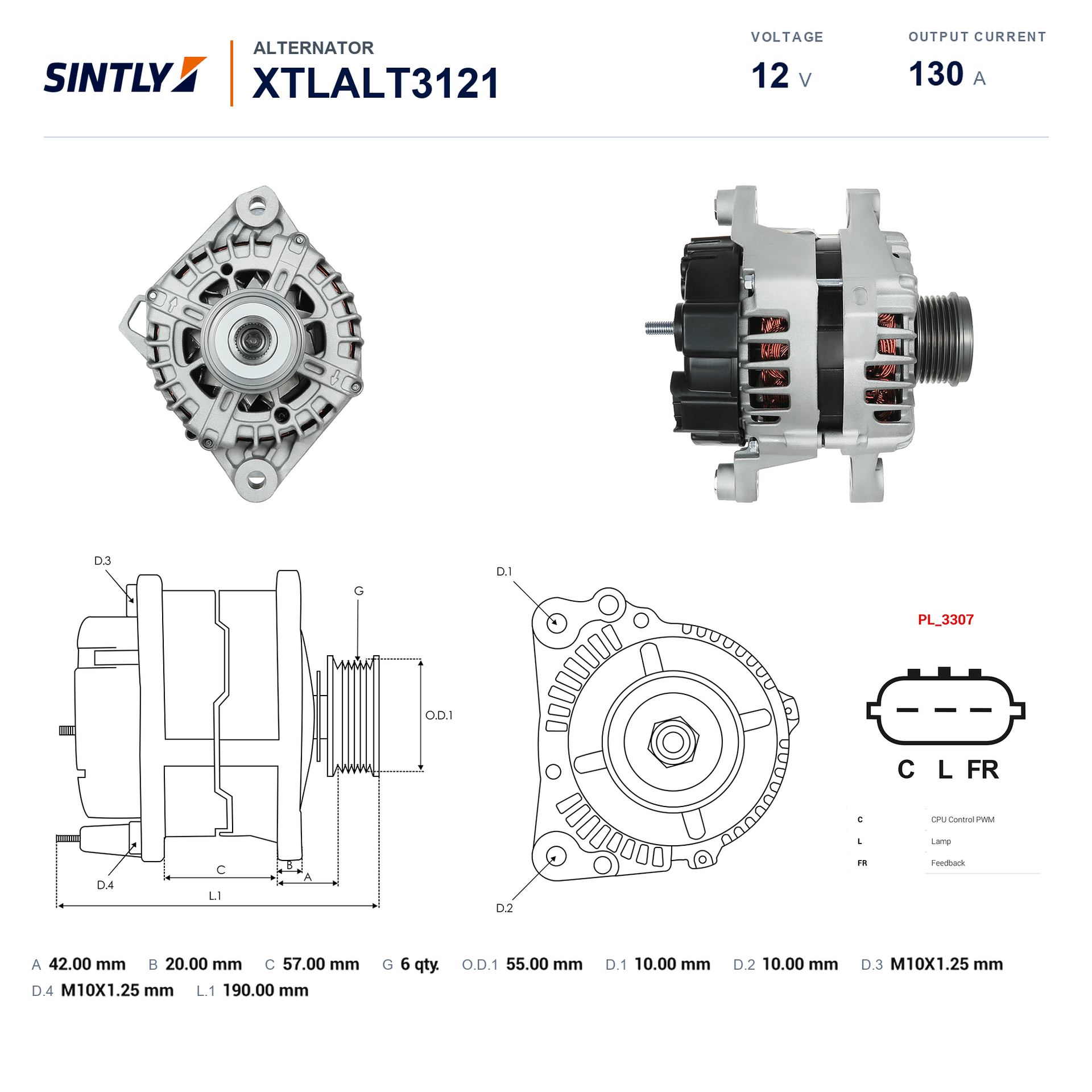 Alternator XTLALT3121