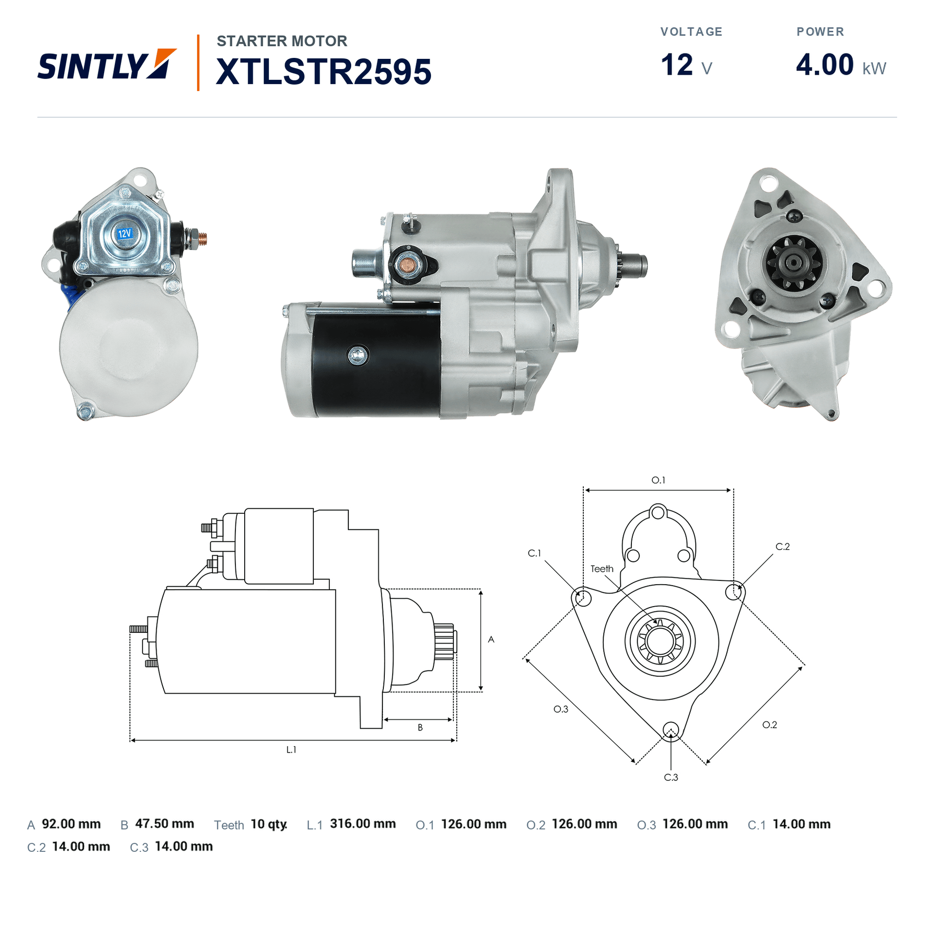 Starter XTLSTR2595