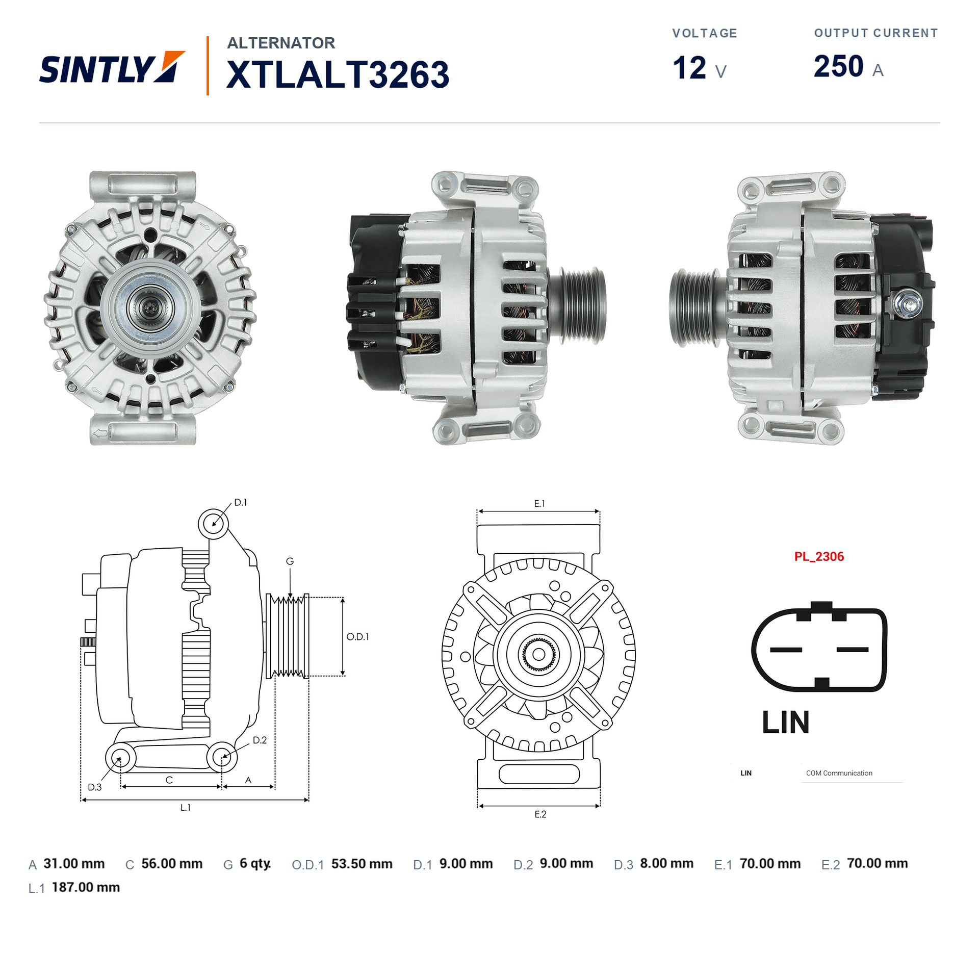 Alternator XTLALT3263