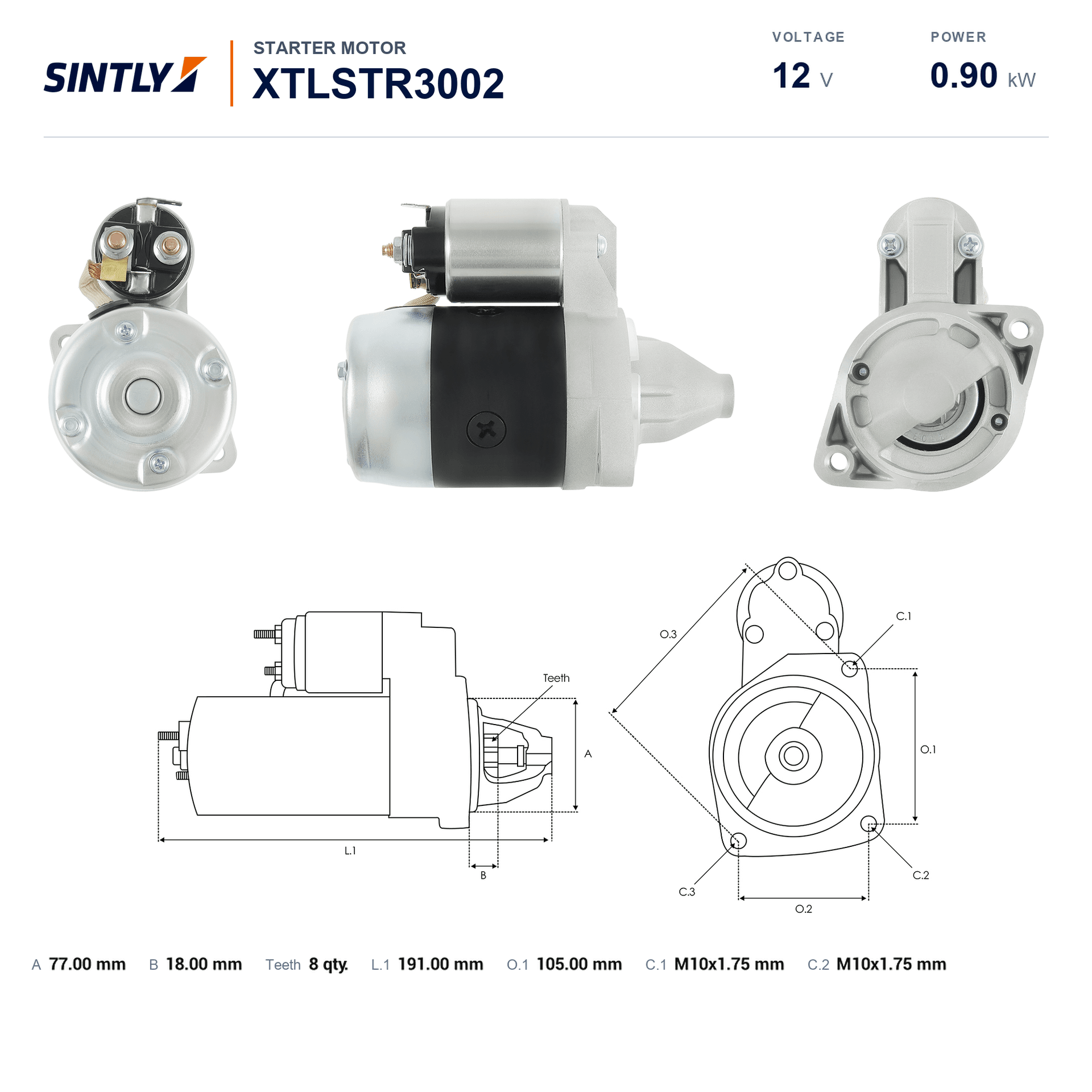 Starter XTLSTR3002
