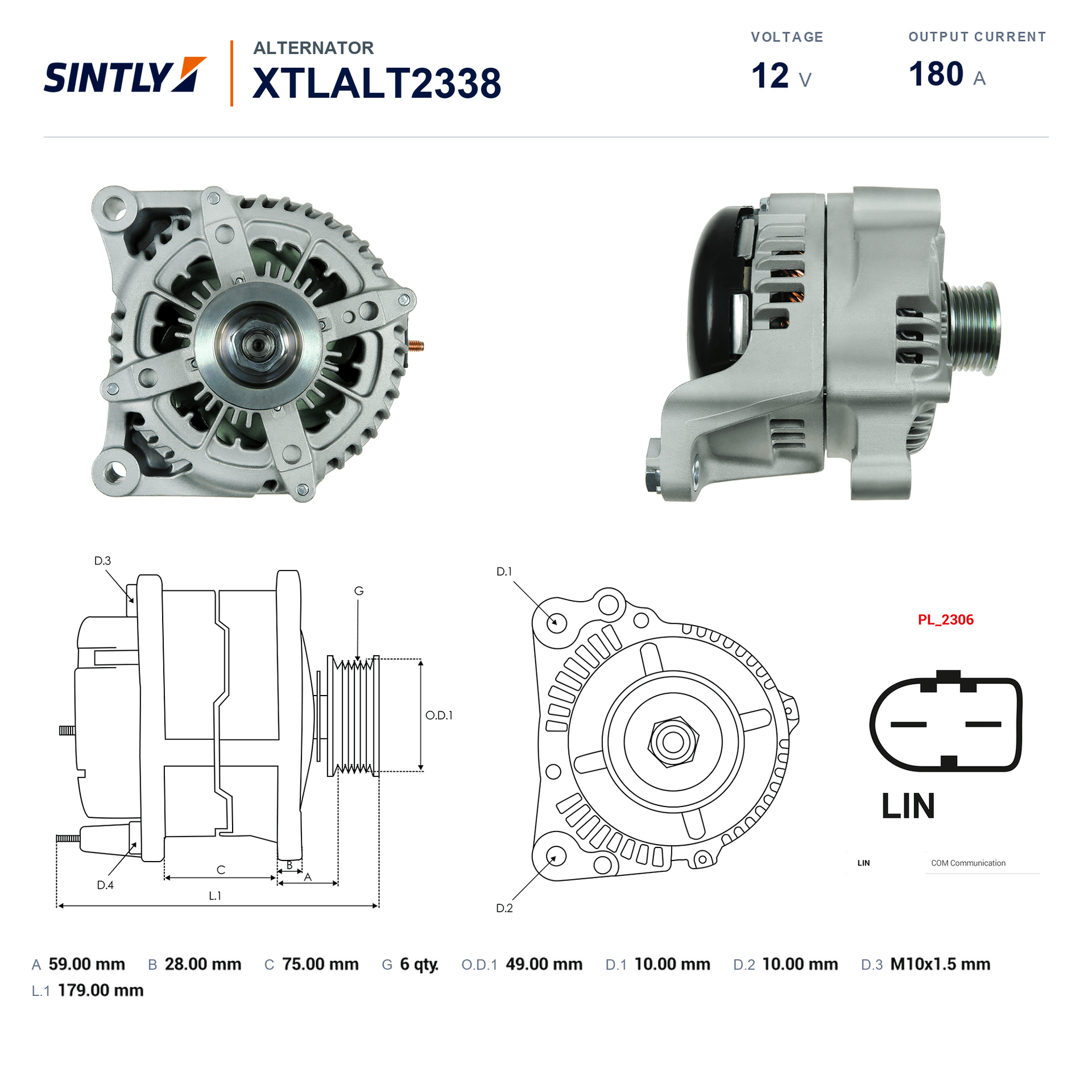 Alternator XTLALT2338