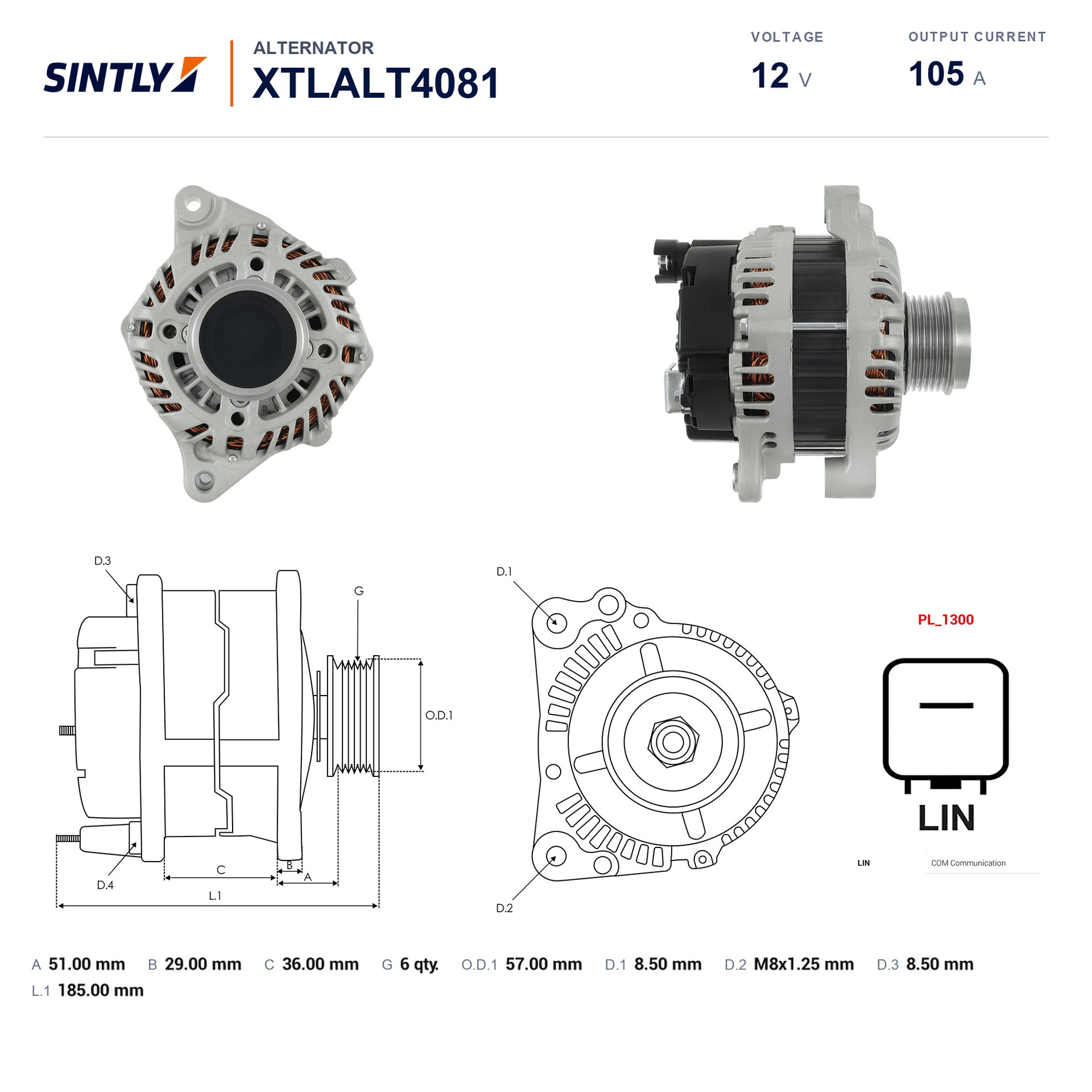 Alternator XTLALT4081