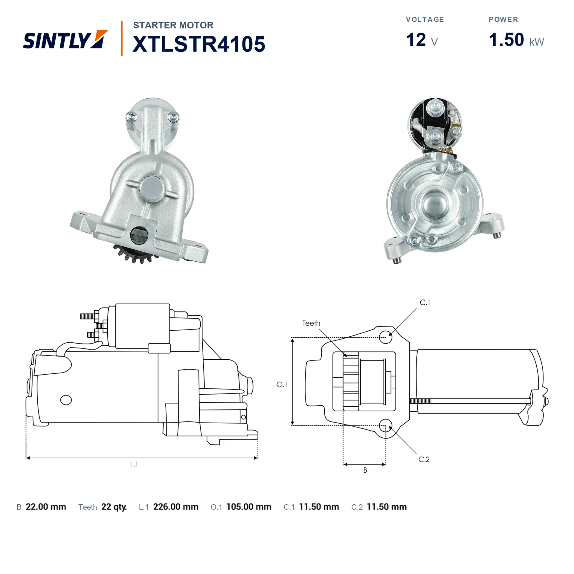 Starter XTLSTR4105