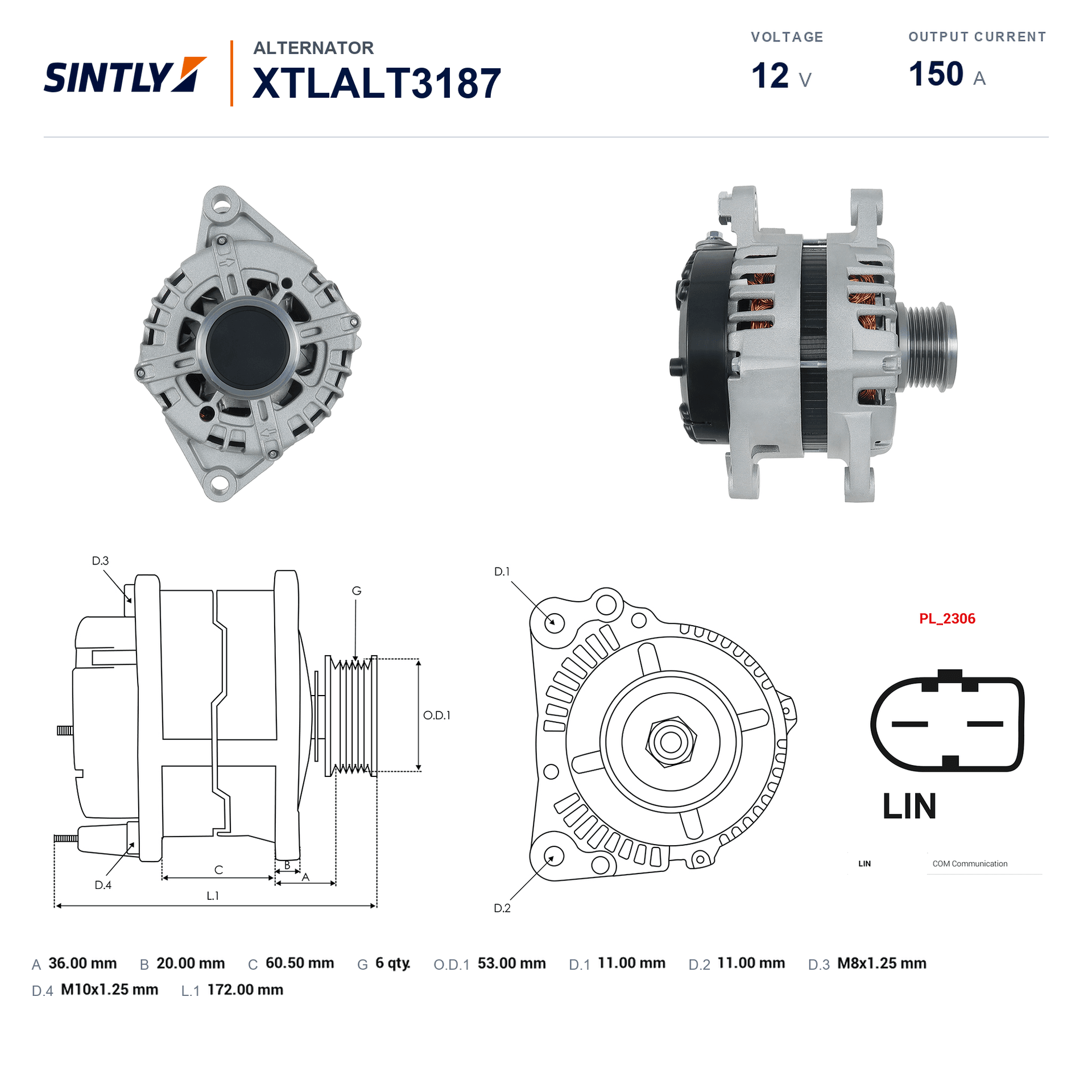 Alternador XTLALT3187