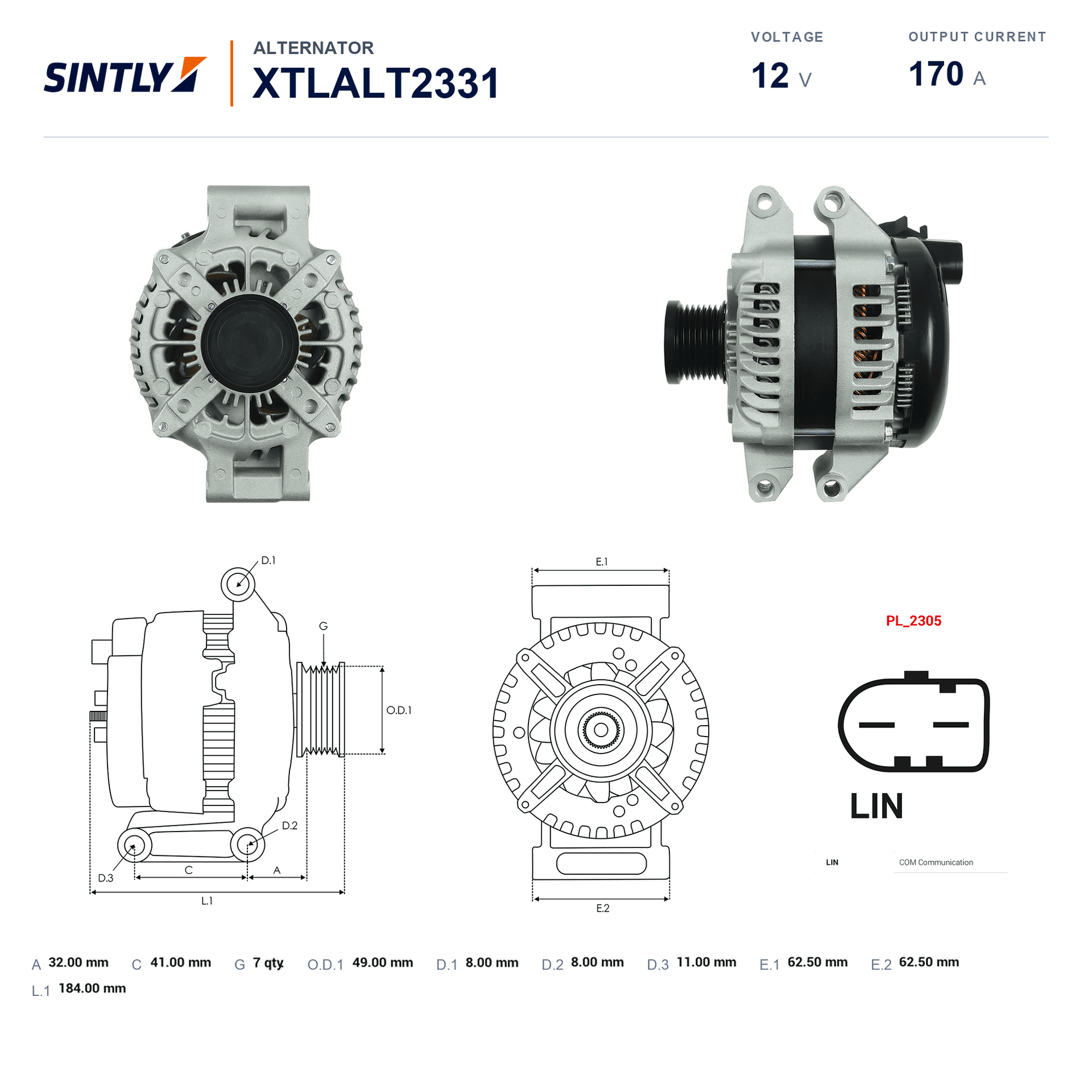 Alternator XTLALT2331