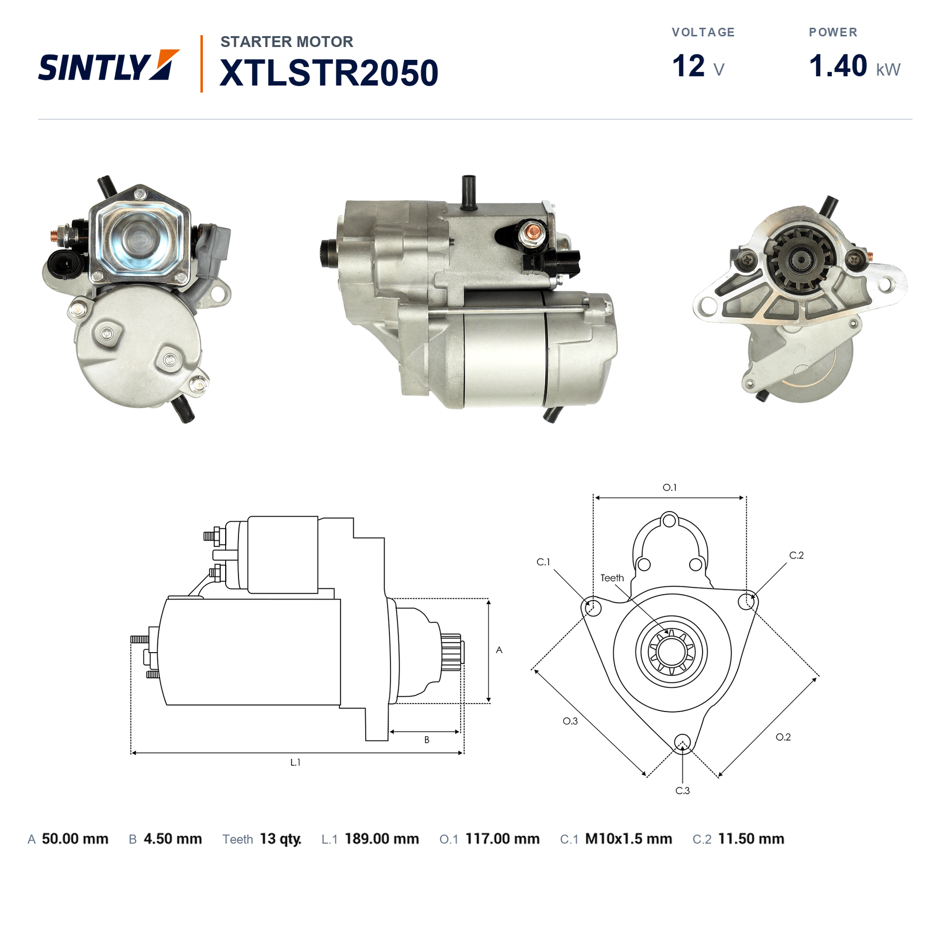 Starter XTLSTR2050
