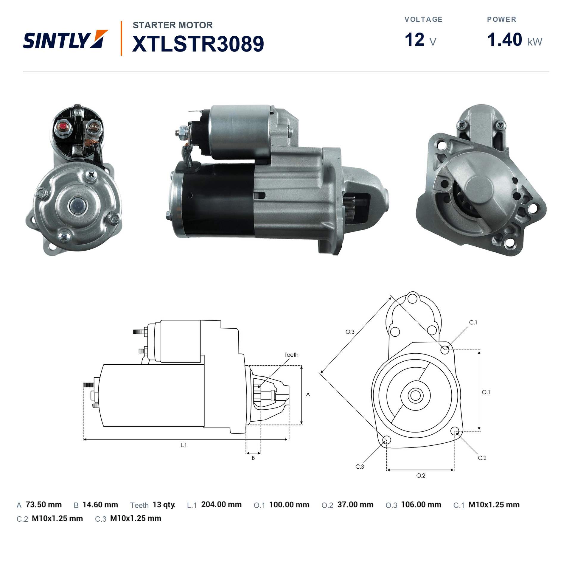 Starter XTLSTR3089
