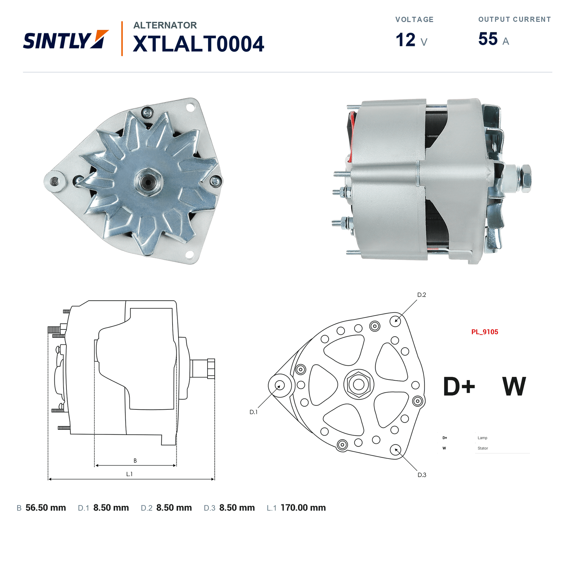 Alternator XTLALT0004