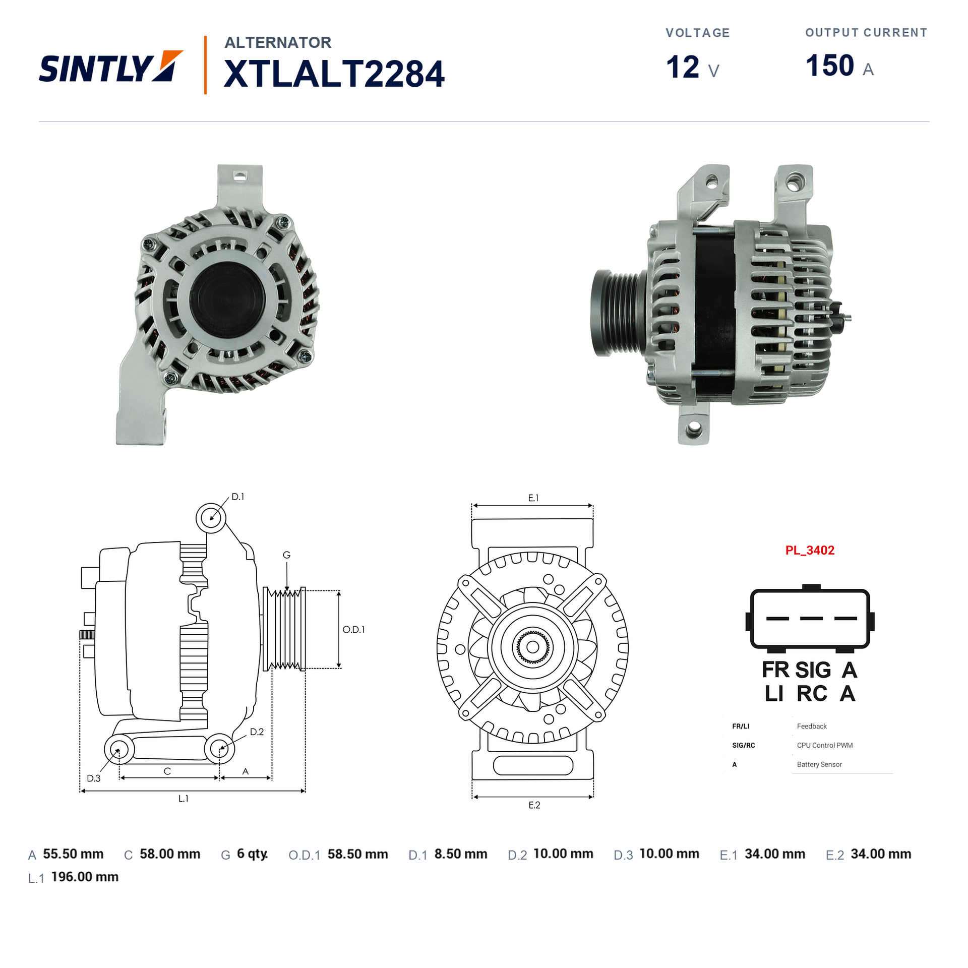 Alternator XTLALT2284