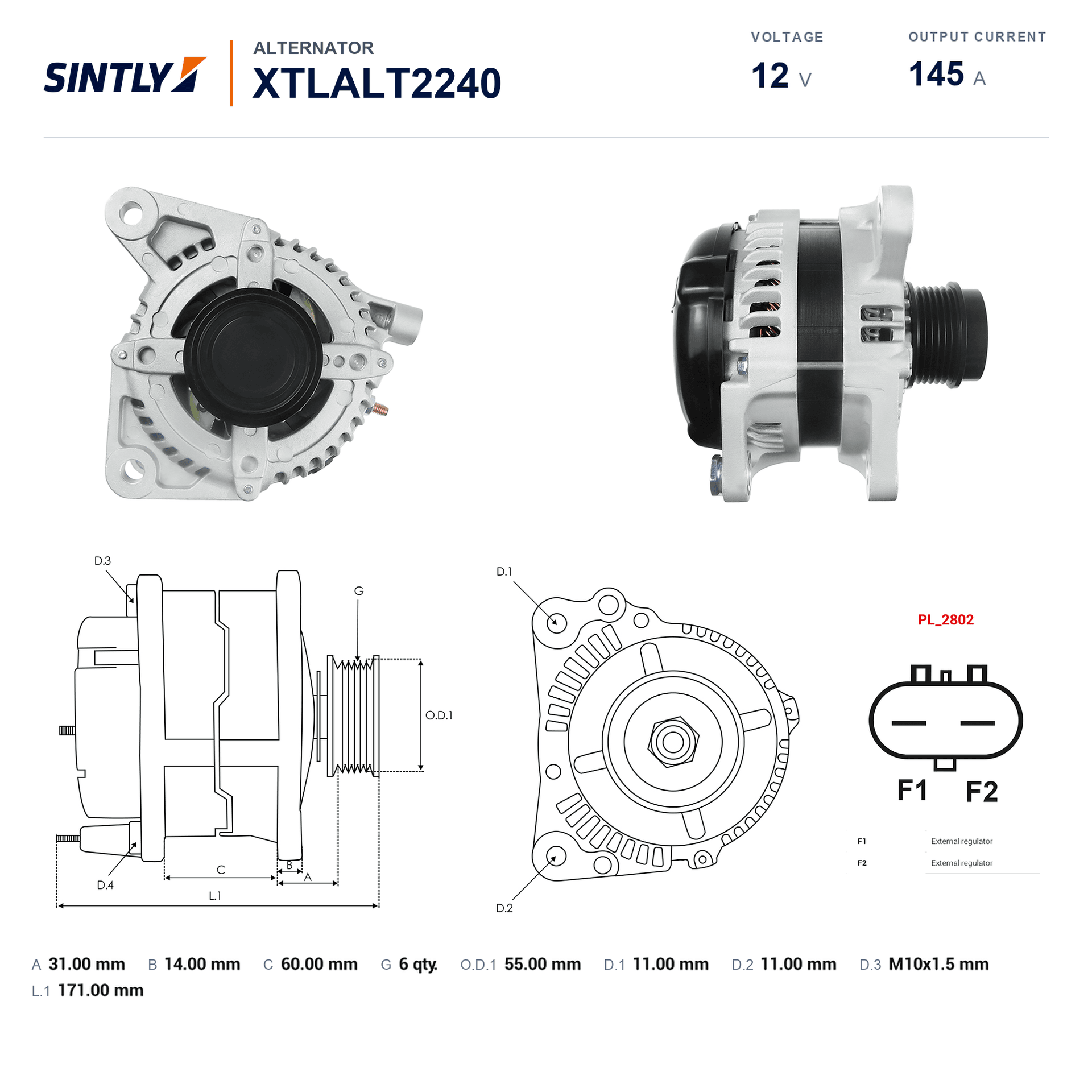 Alternator XTLALT2240