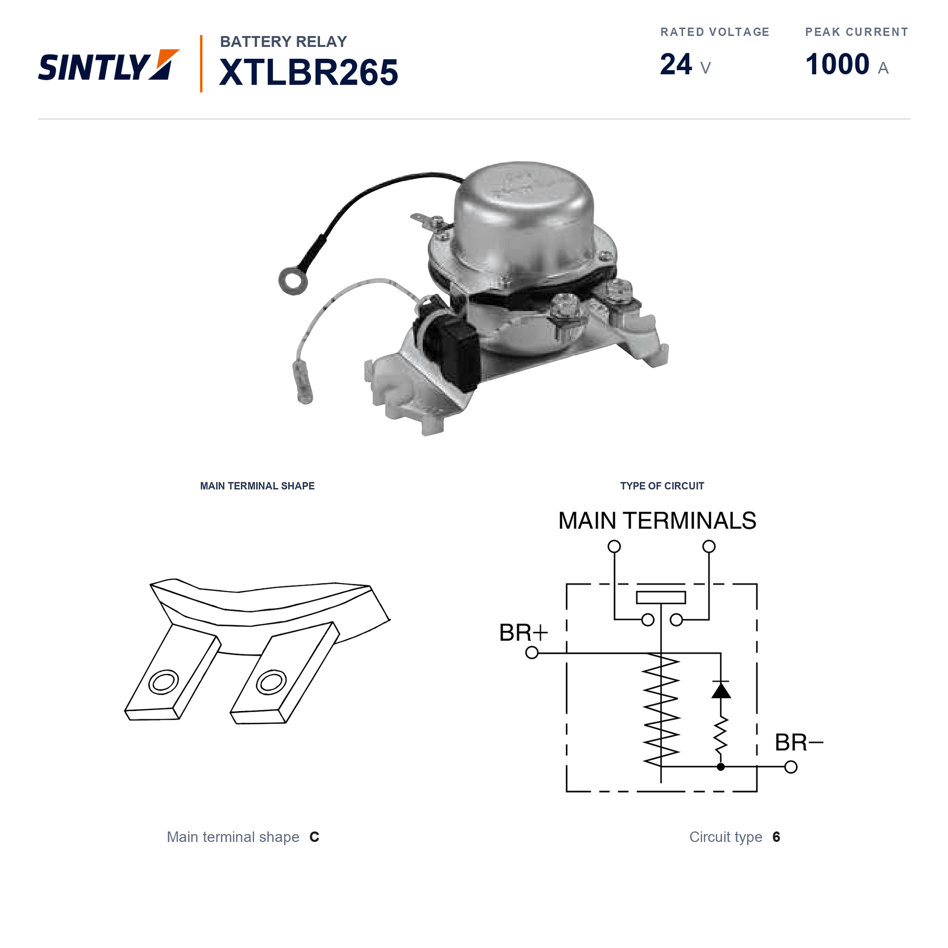 Battery Relay XTLBR265