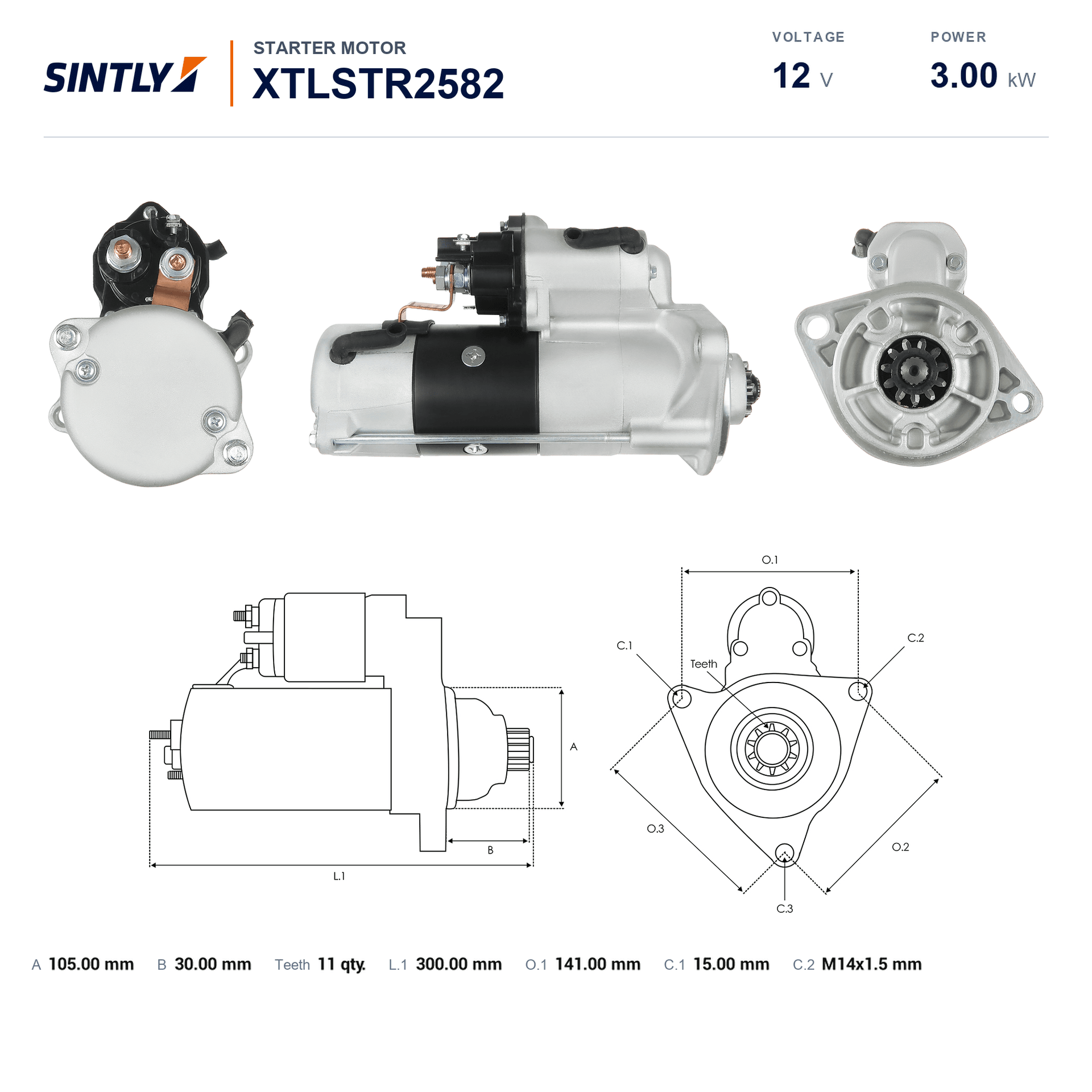 Starter XTLSTR2582