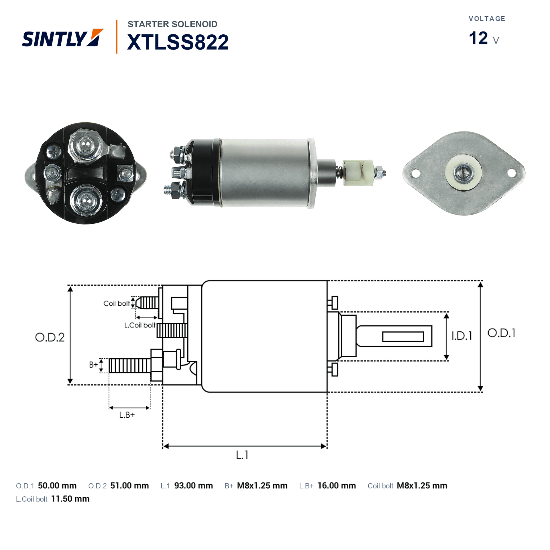Starter Solenoid XTLSS822