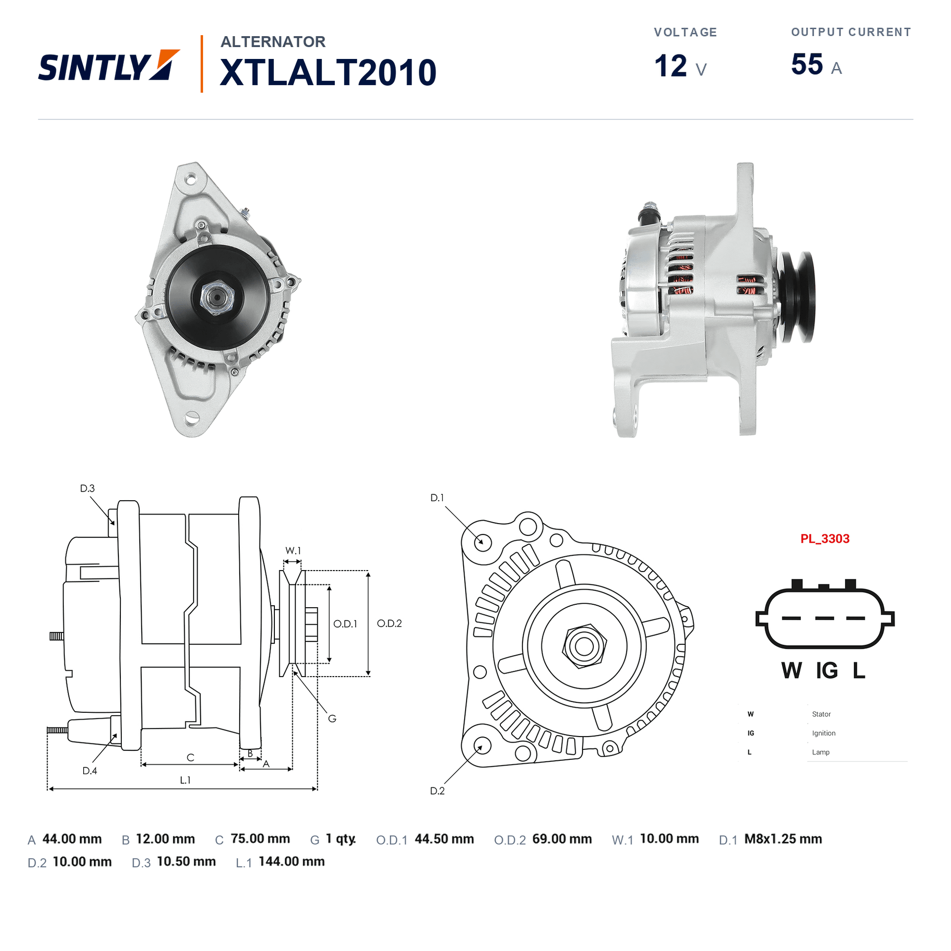 Alternator XTLALT2010