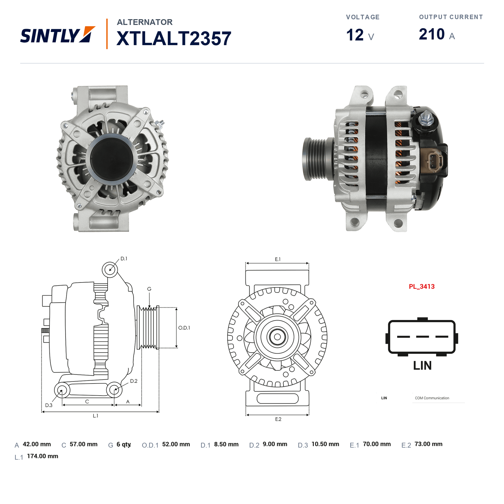 Alternator XTLALT2357