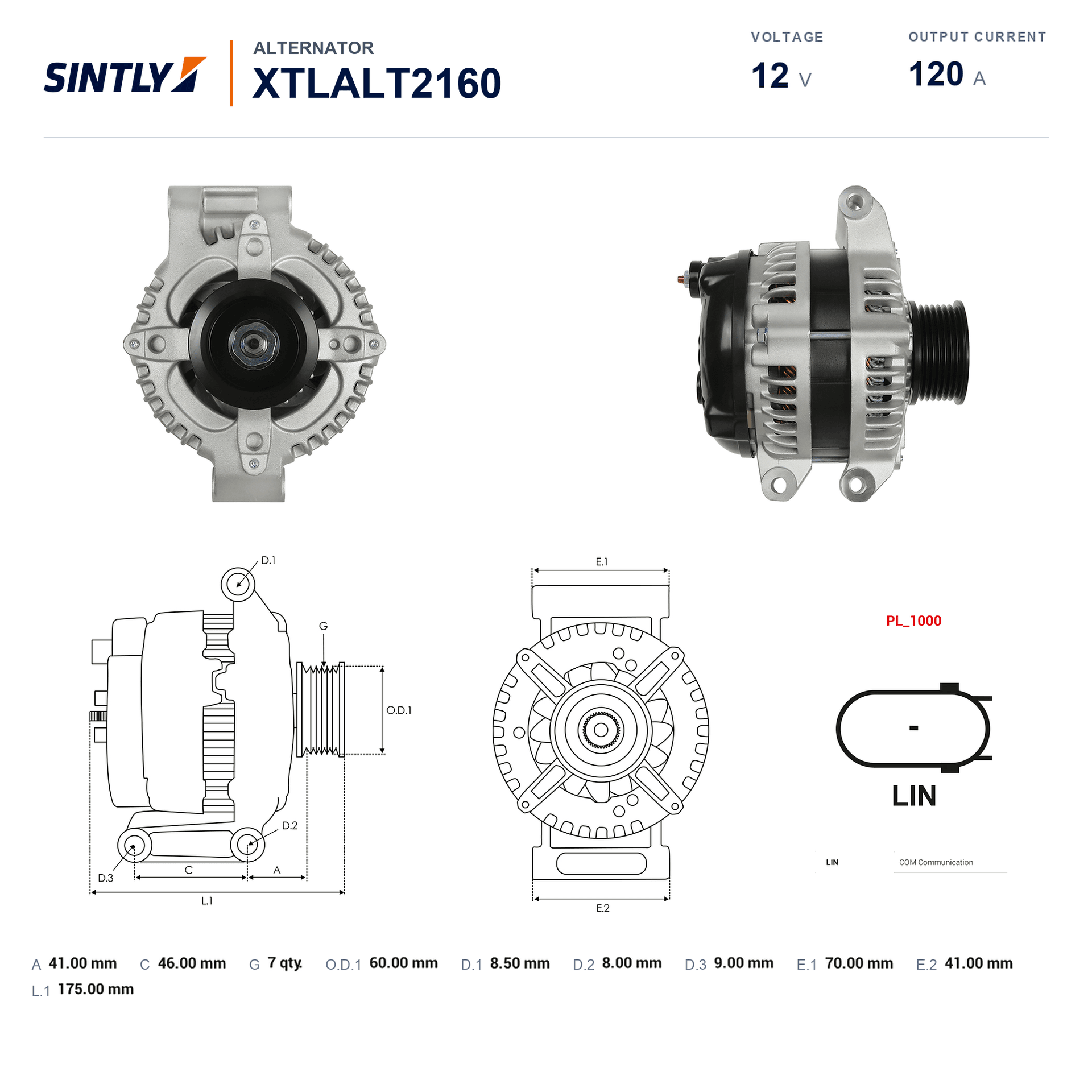 Alternator XTLALT2160