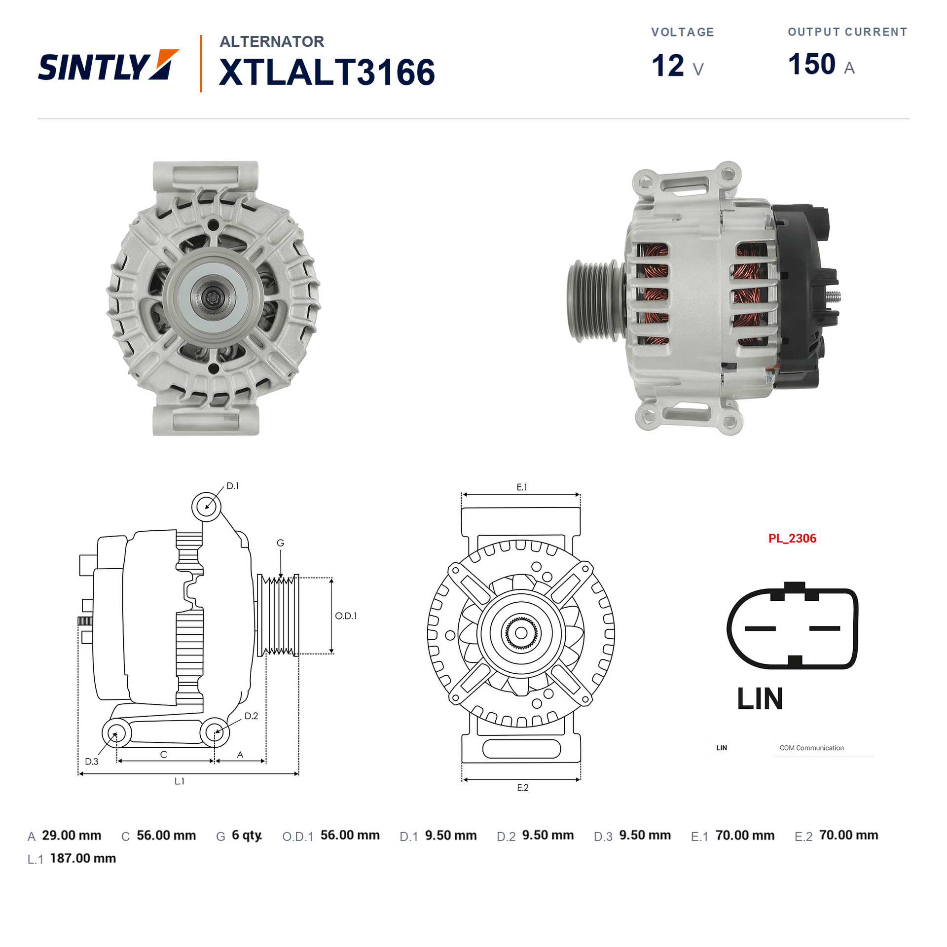 Alternator XTLALT3166