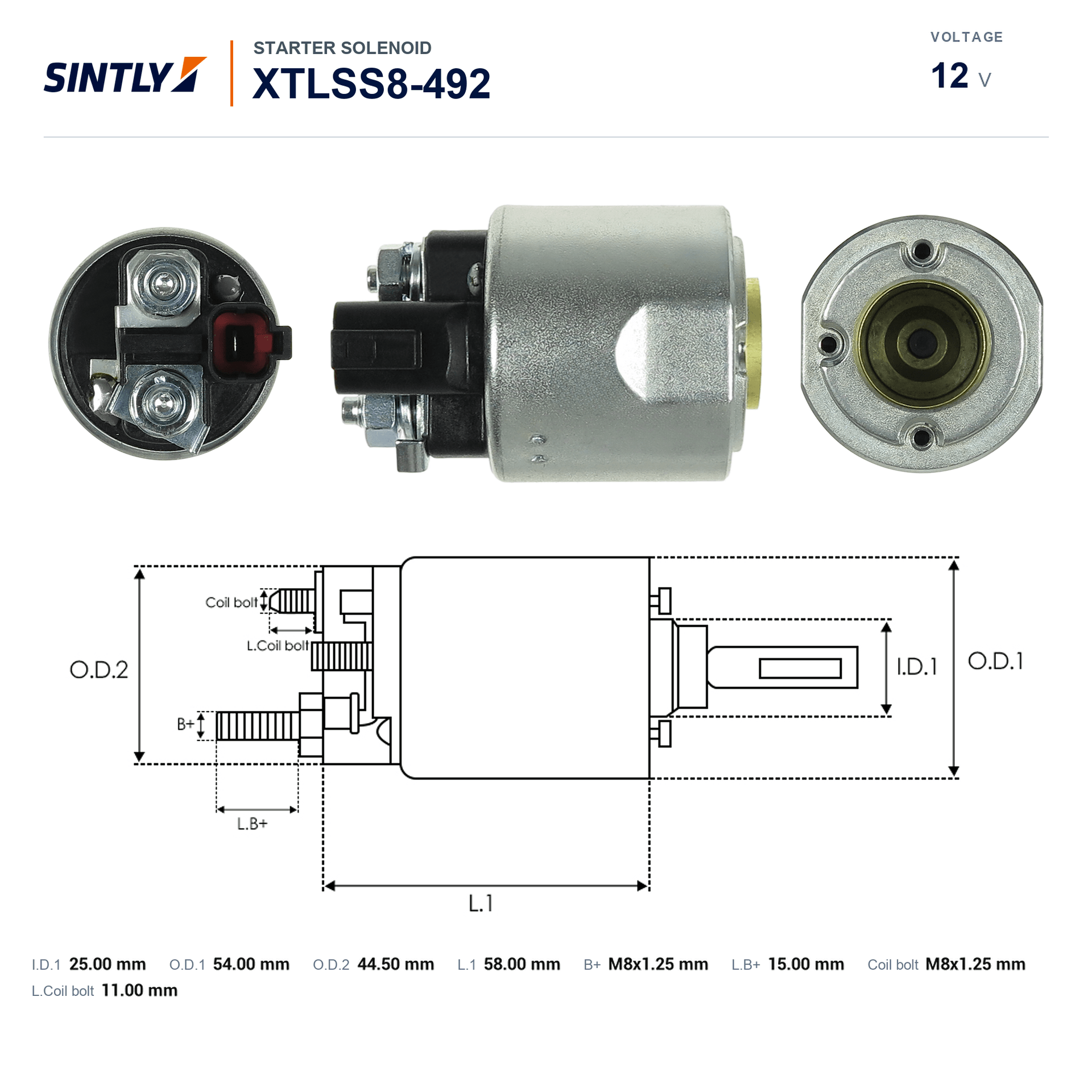 起动机电磁开关 XTLSS8-492