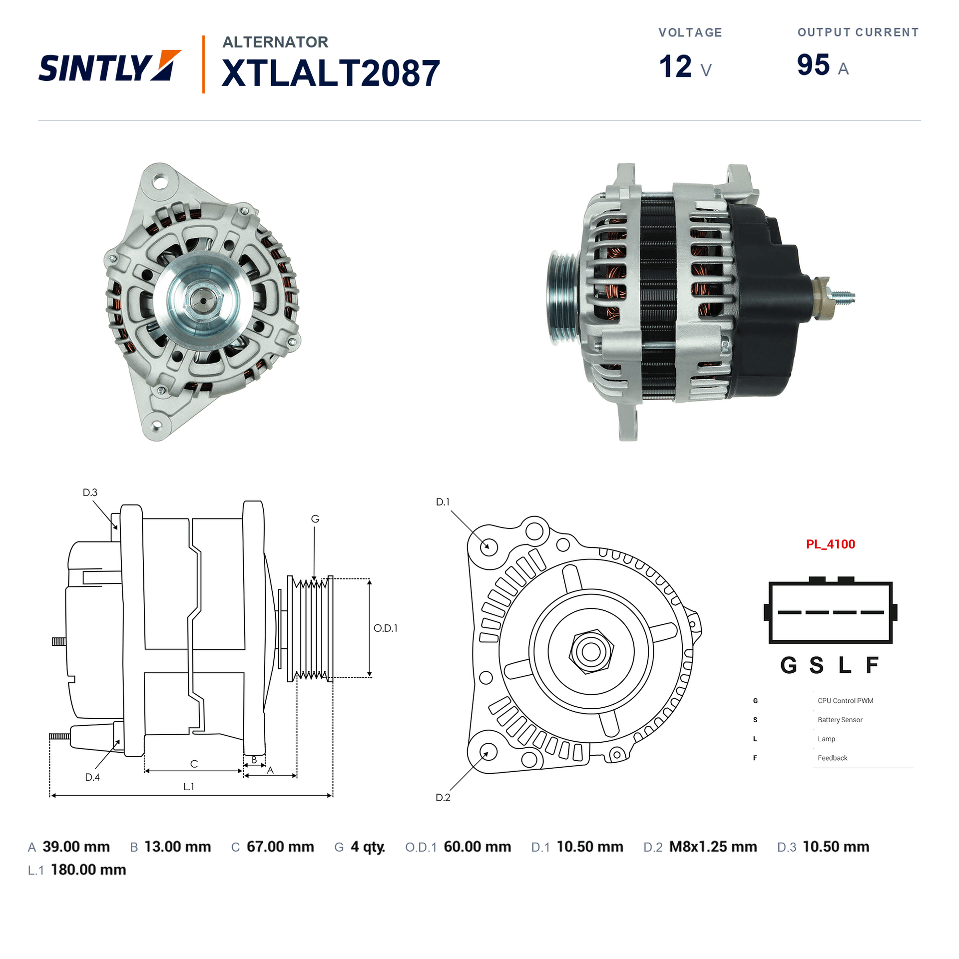 Alternator XTLALT2087