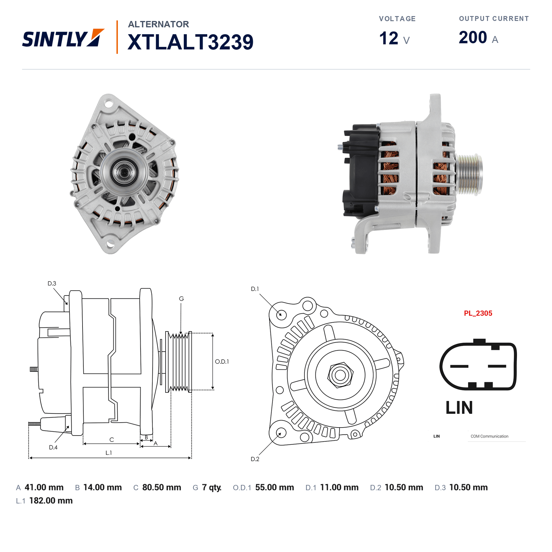Alternator XTLALT3239