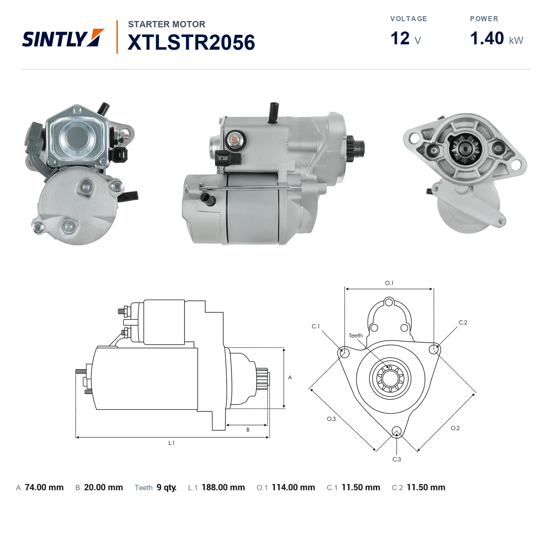 Starter XTLSTR2056
