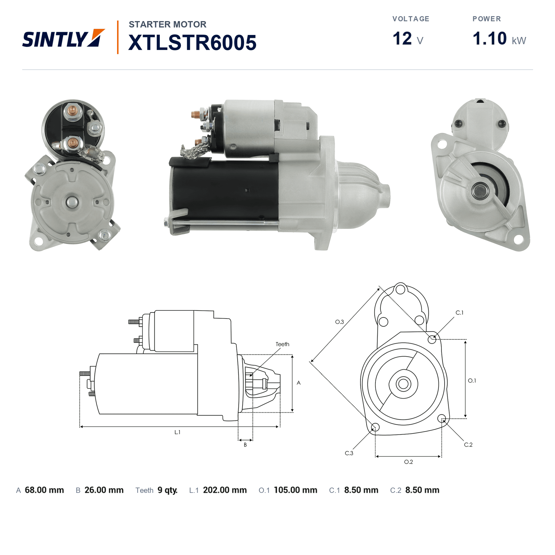 Starter XTLSTR6005
