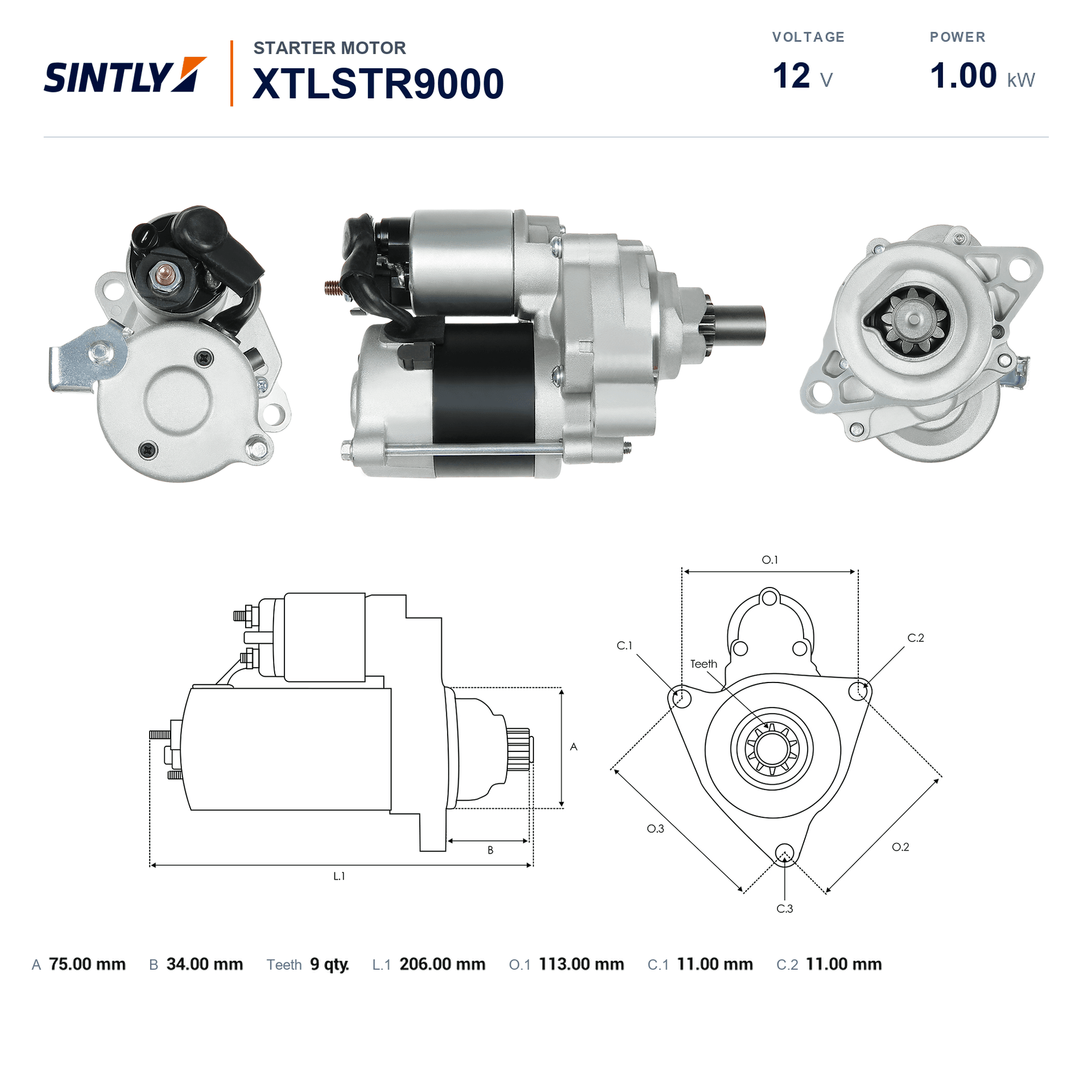 Starter XTLSTR9000