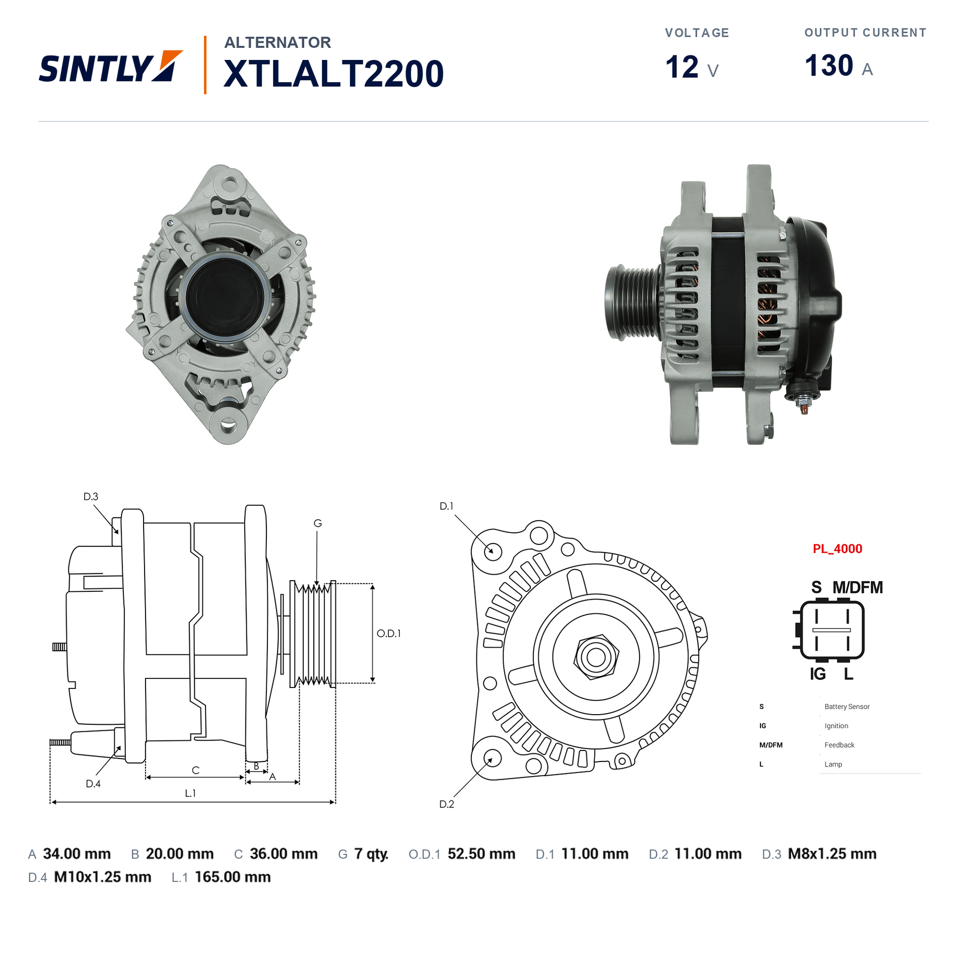 Alternator XTLALT2200