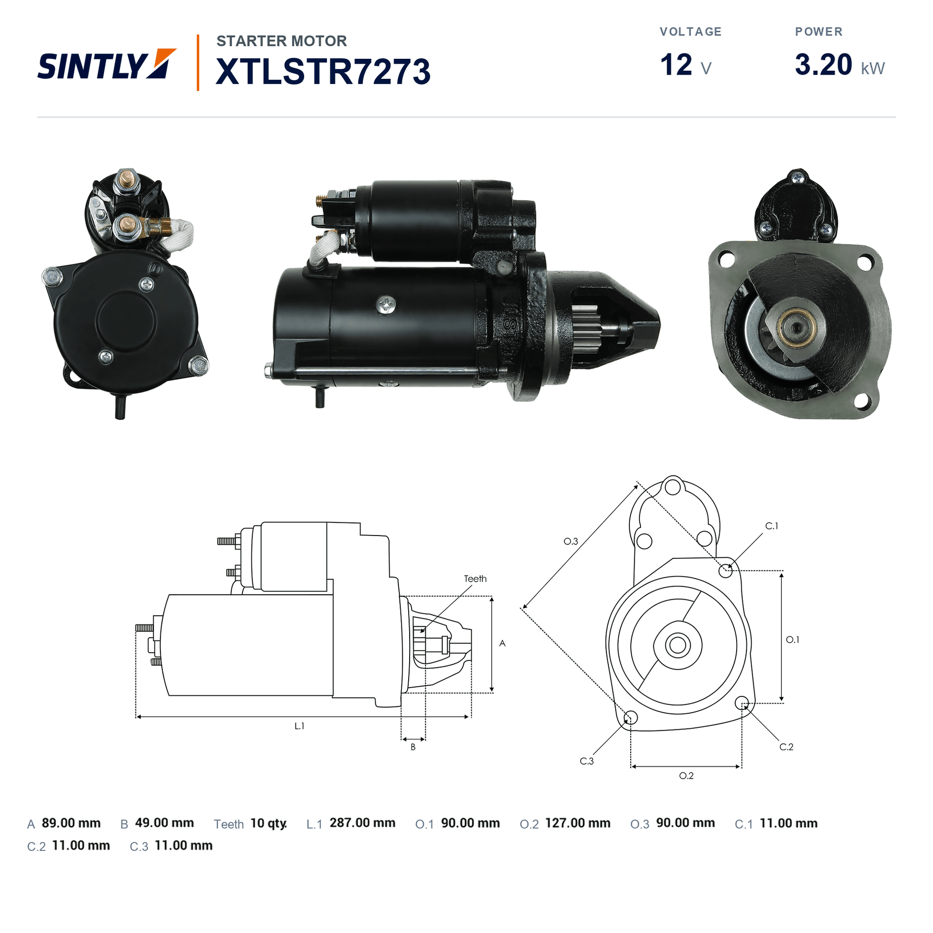 Starter XTLSTR7273