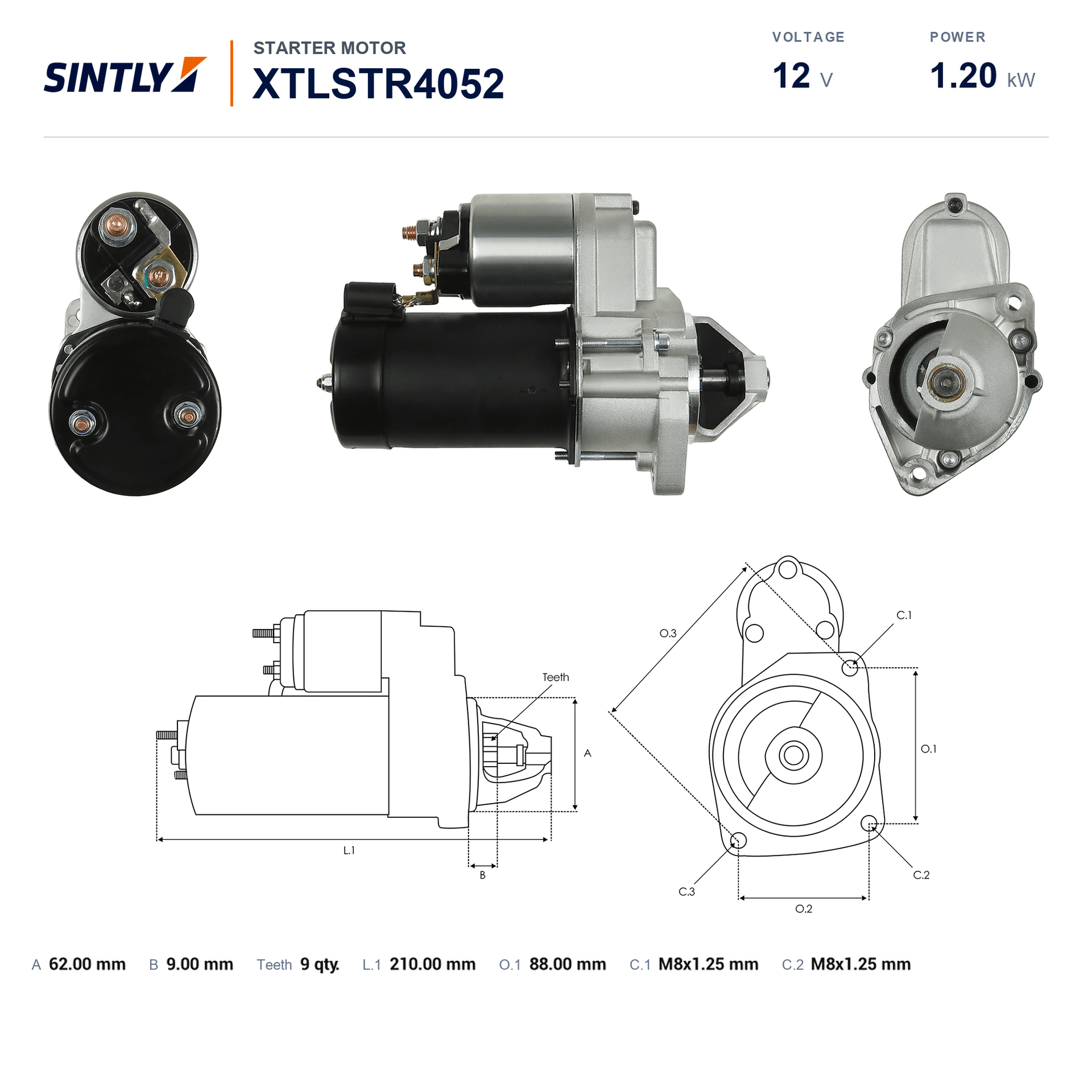 Starter XTLSTR4052