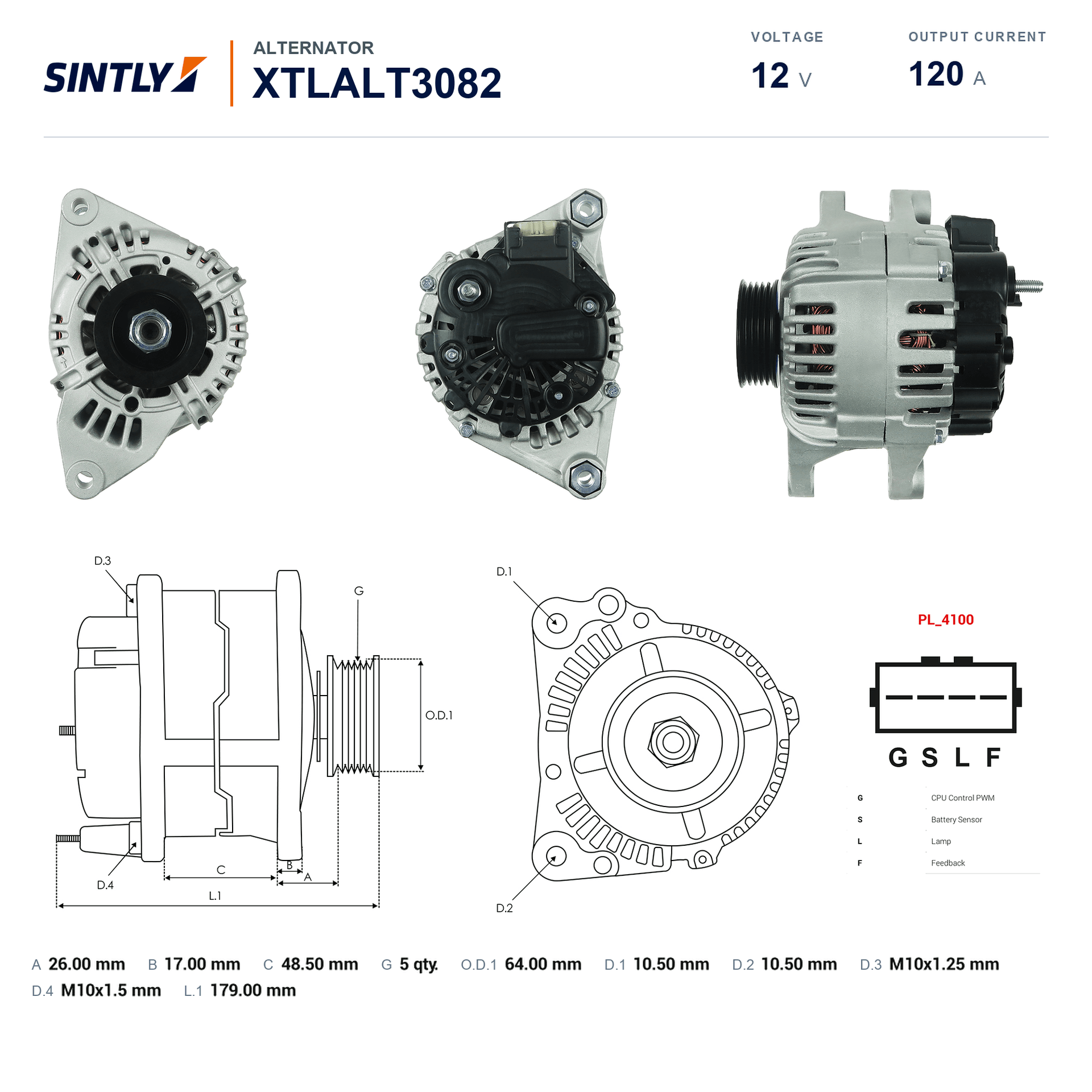 Alternator XTLALT3082