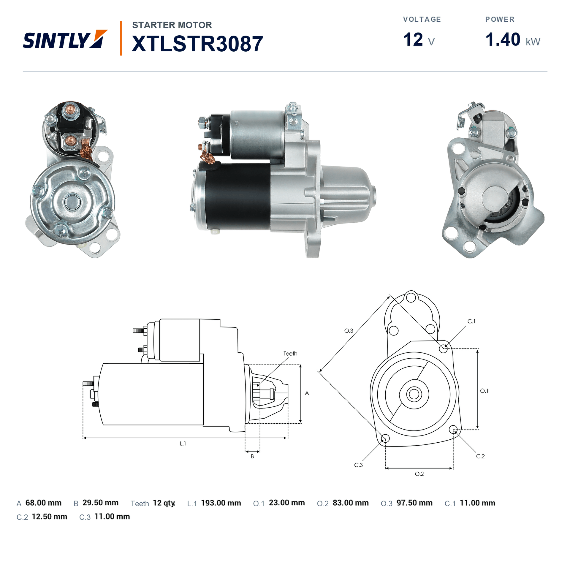 Starter XTLSTR3087