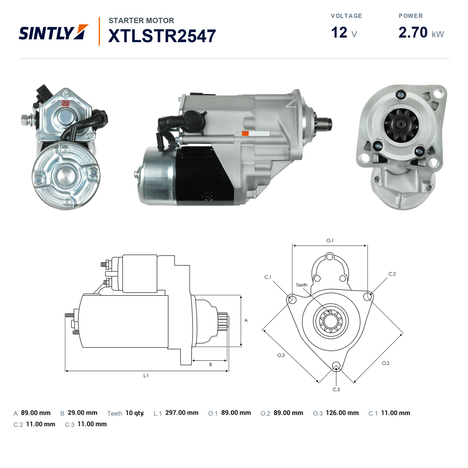 Starter XTLSTR2547